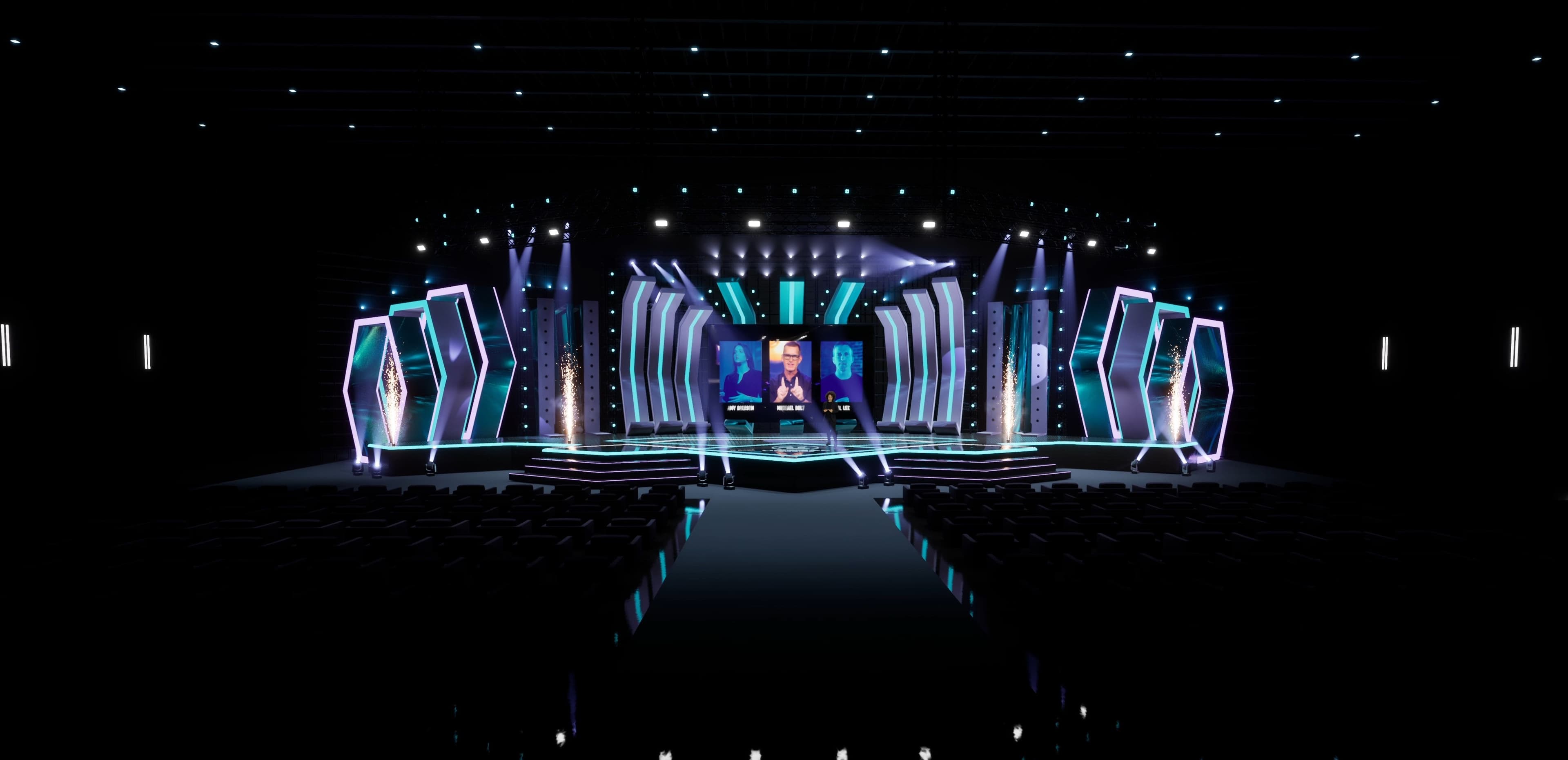 STAGE CSKD | DMX Pyro | Unreal Engine Corporate Virtual Set-9