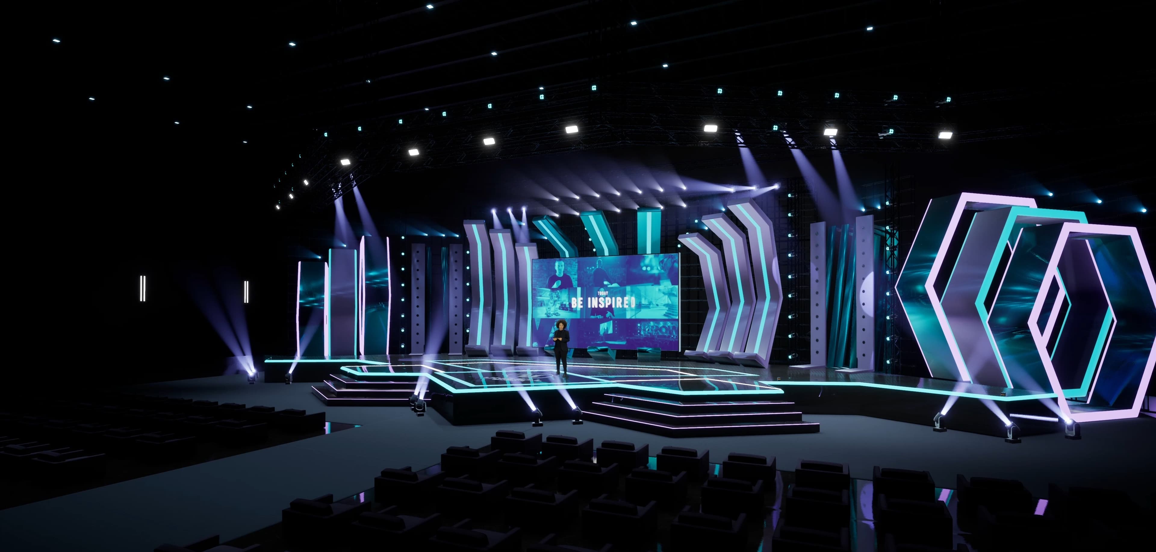 STAGE CSKD | DMX Pyro | Unreal Engine Corporate Virtual Set-3