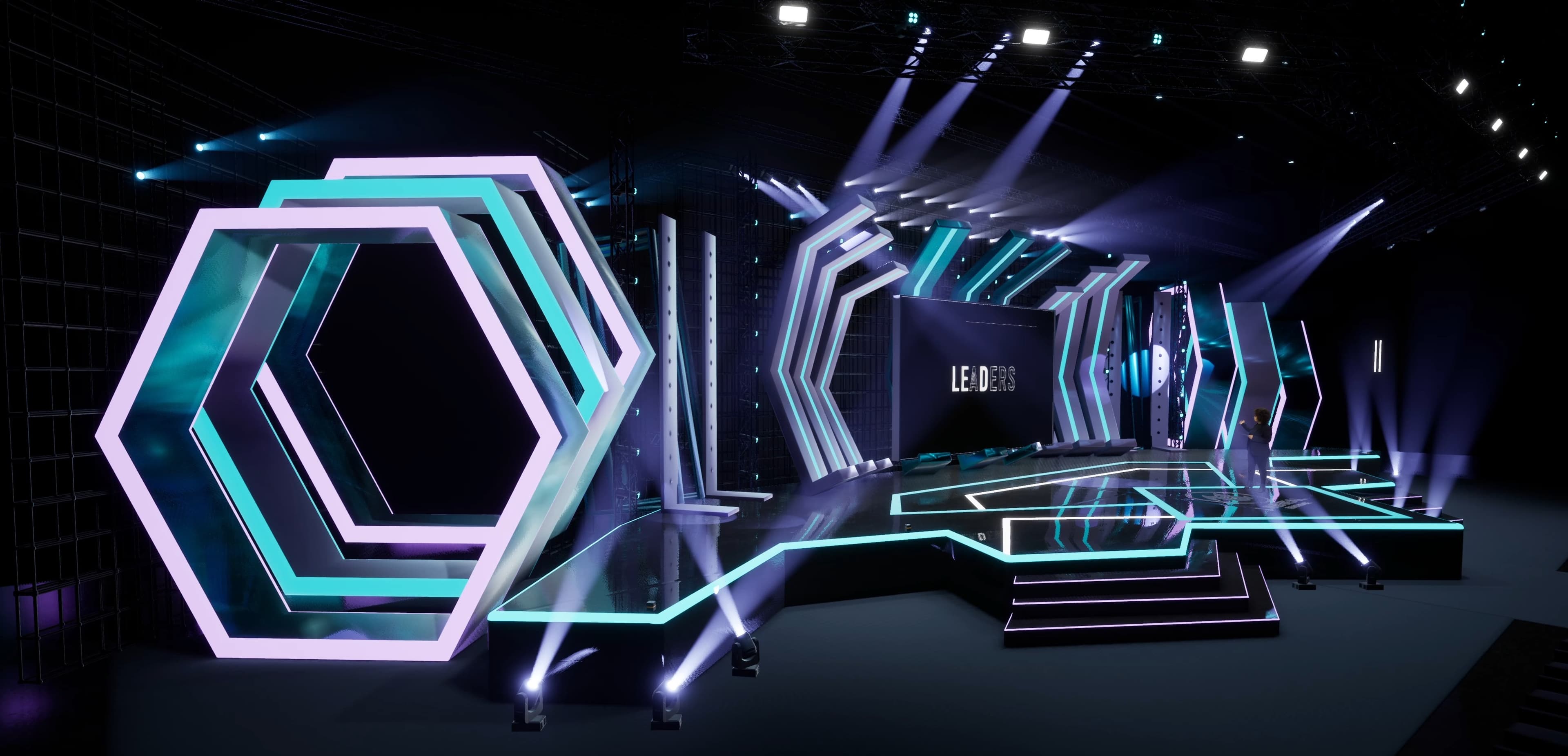 STAGE CSKD | DMX Pyro | Unreal Engine Corporate Virtual Set-4