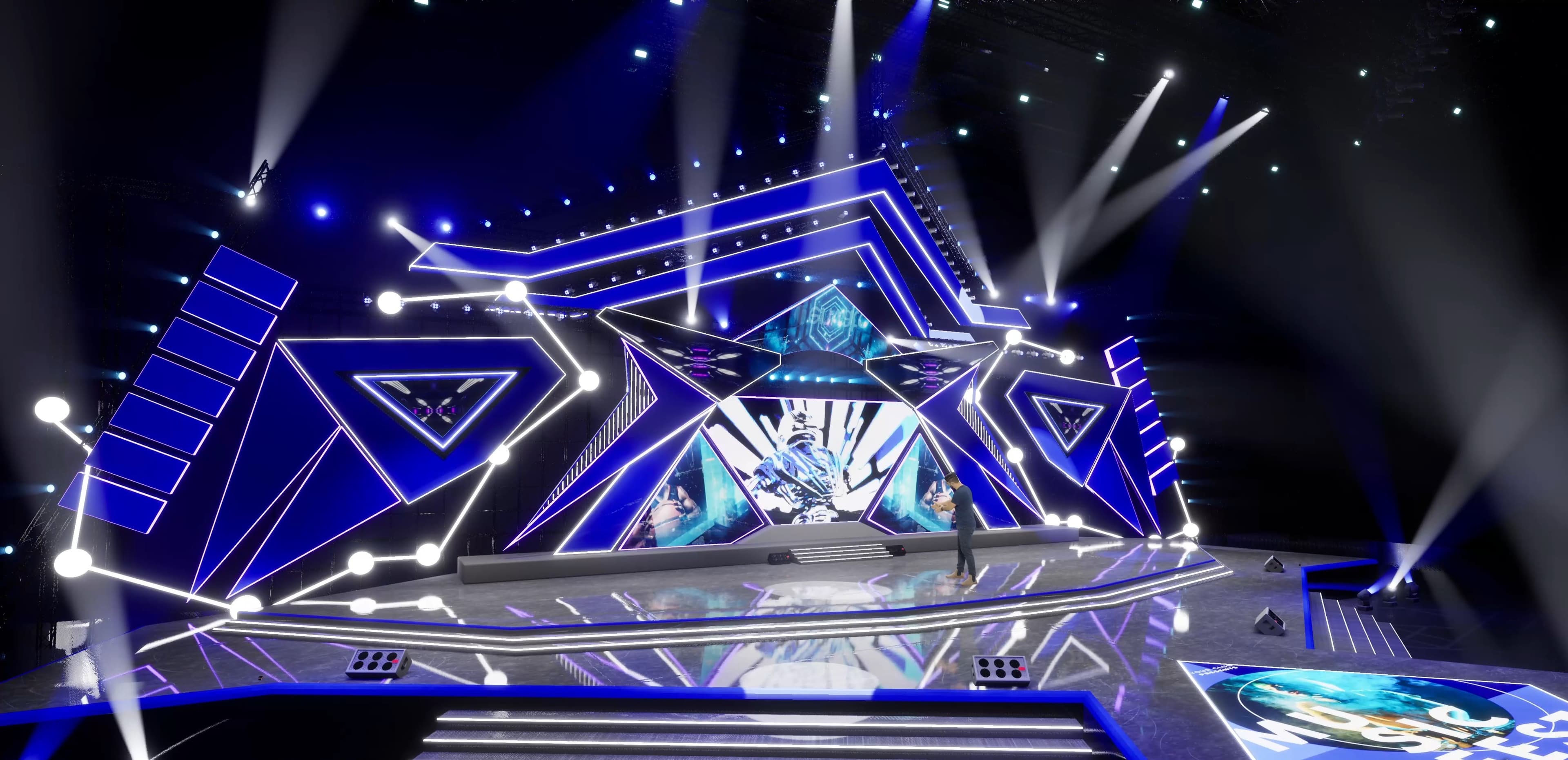 STAGE TCIA | DMX Pyro | Unreal Engine Corporate Virtual Set-5