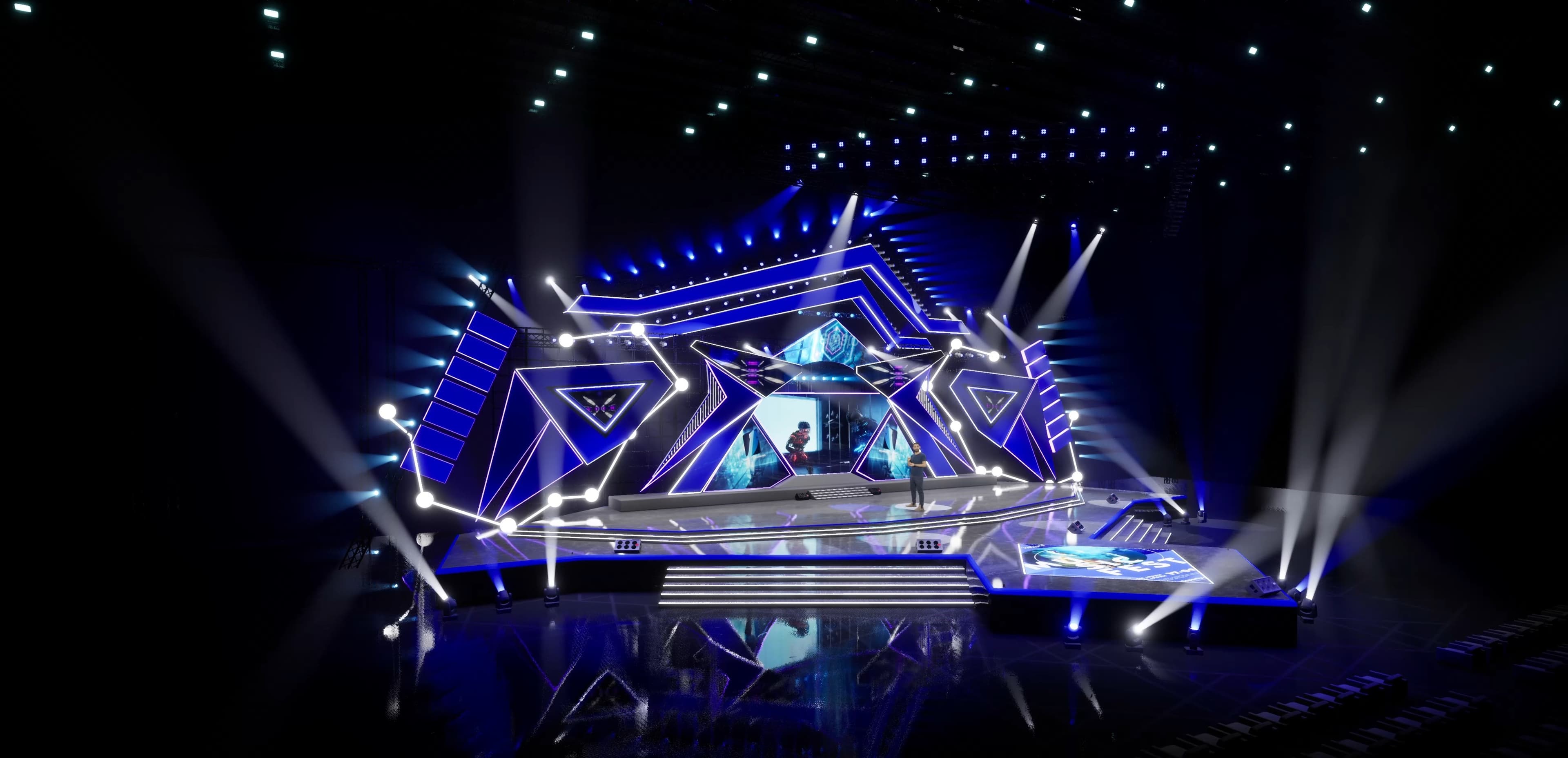 STAGE TCIA | DMX Pyro | Unreal Engine Corporate Virtual Set-6