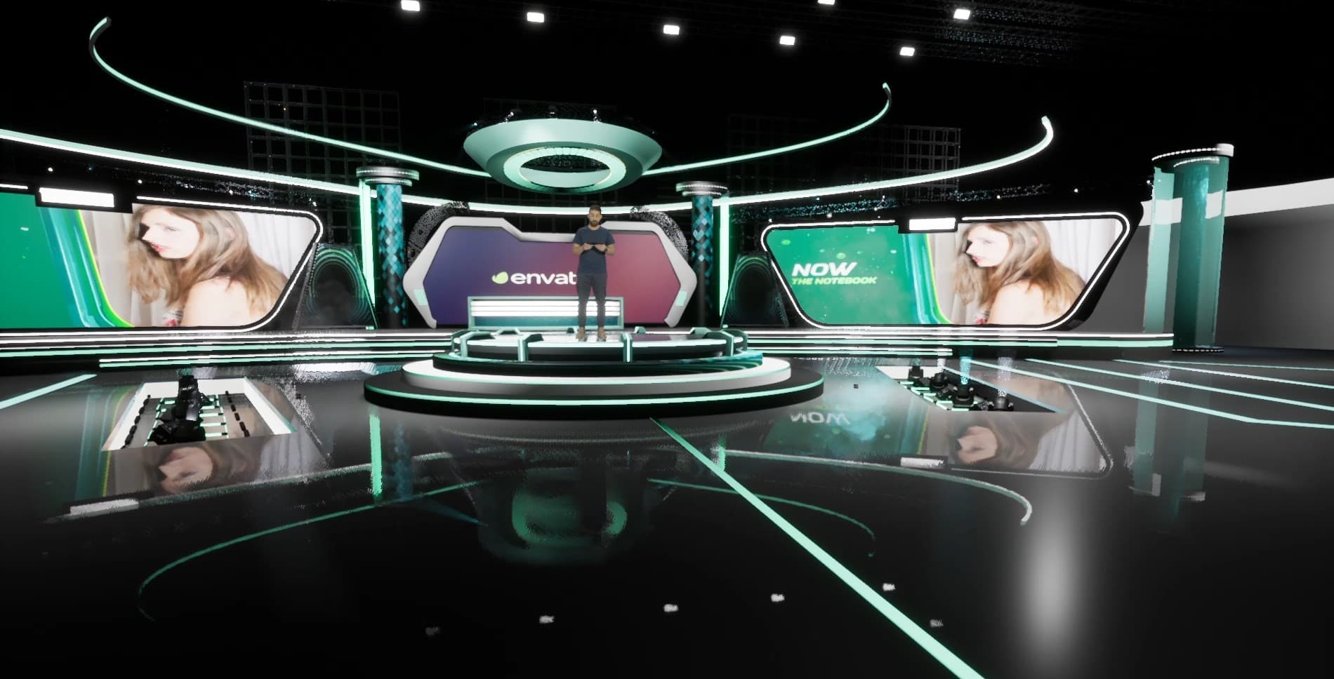 STAGE THAJ7 | DMX Pyro | Unreal Engine Corporate Virtual Set-5