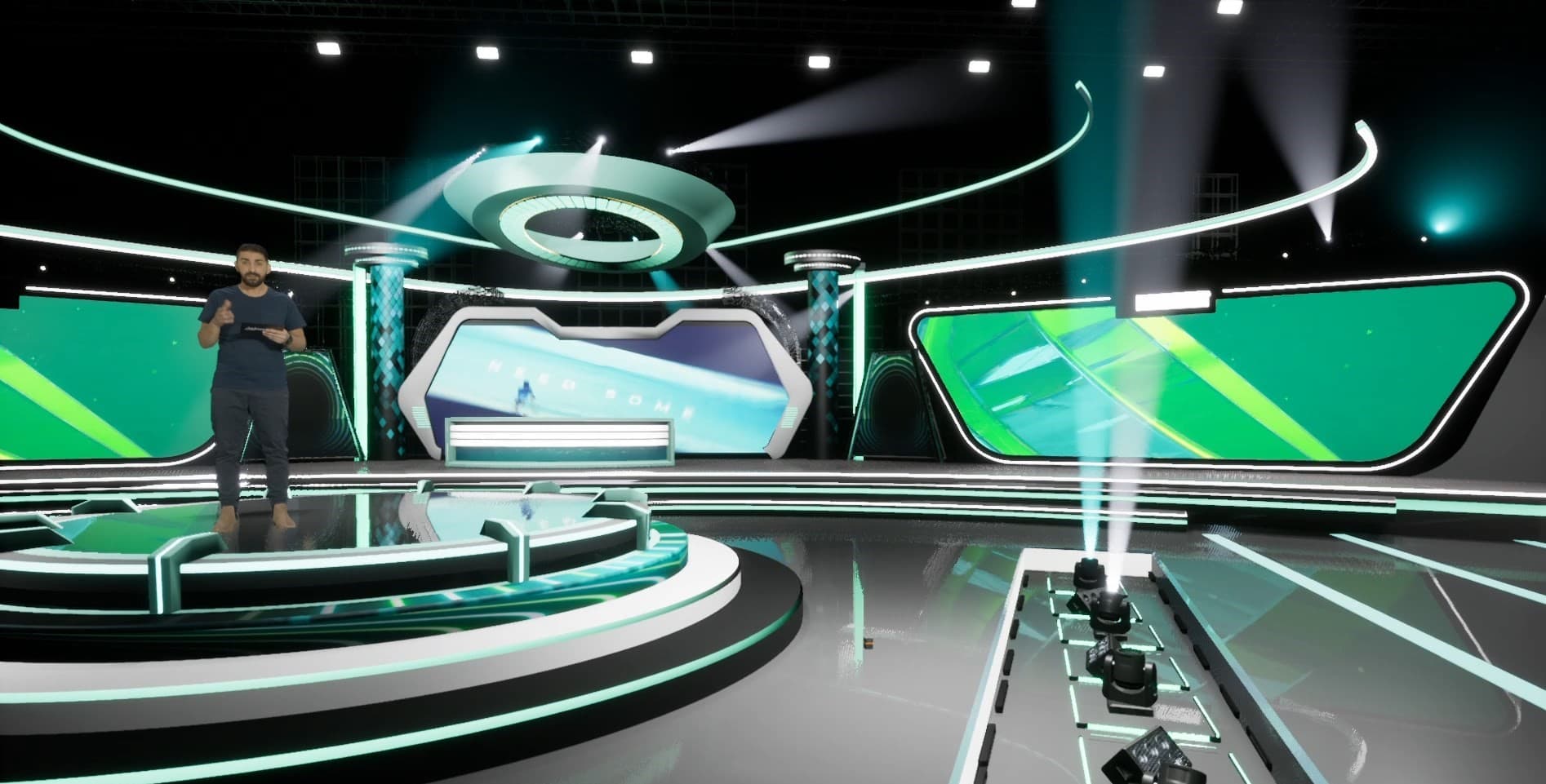 STAGE THAJ7 | DMX Pyro | Unreal Engine Corporate Virtual Set-6