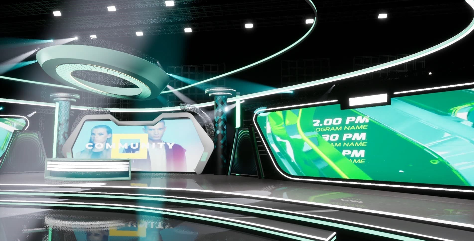 STAGE THAJ7 | DMX Pyro | Unreal Engine Corporate Virtual Set-7