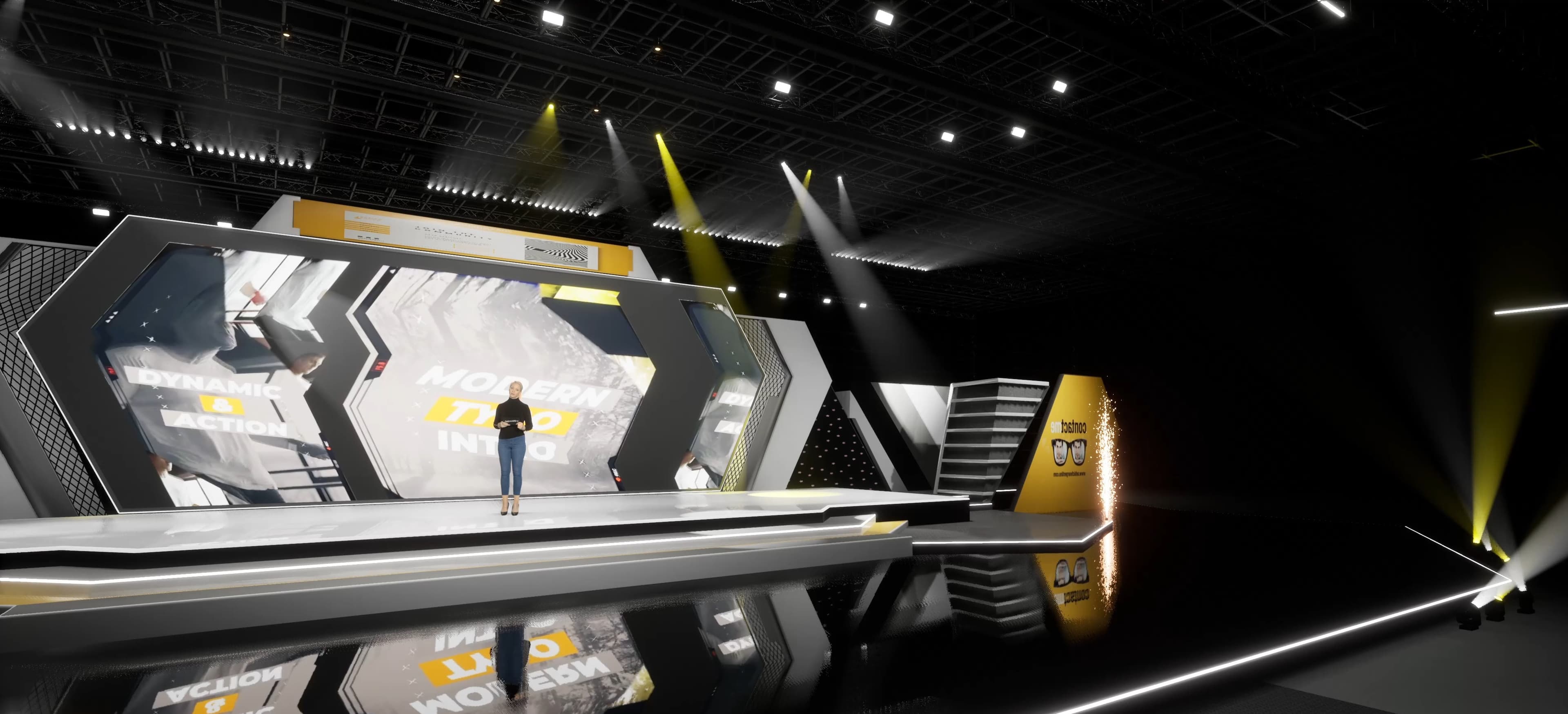 STAGE HIX9 | DMX Pyro | Unreal Engine Corporate Virtual Set-3