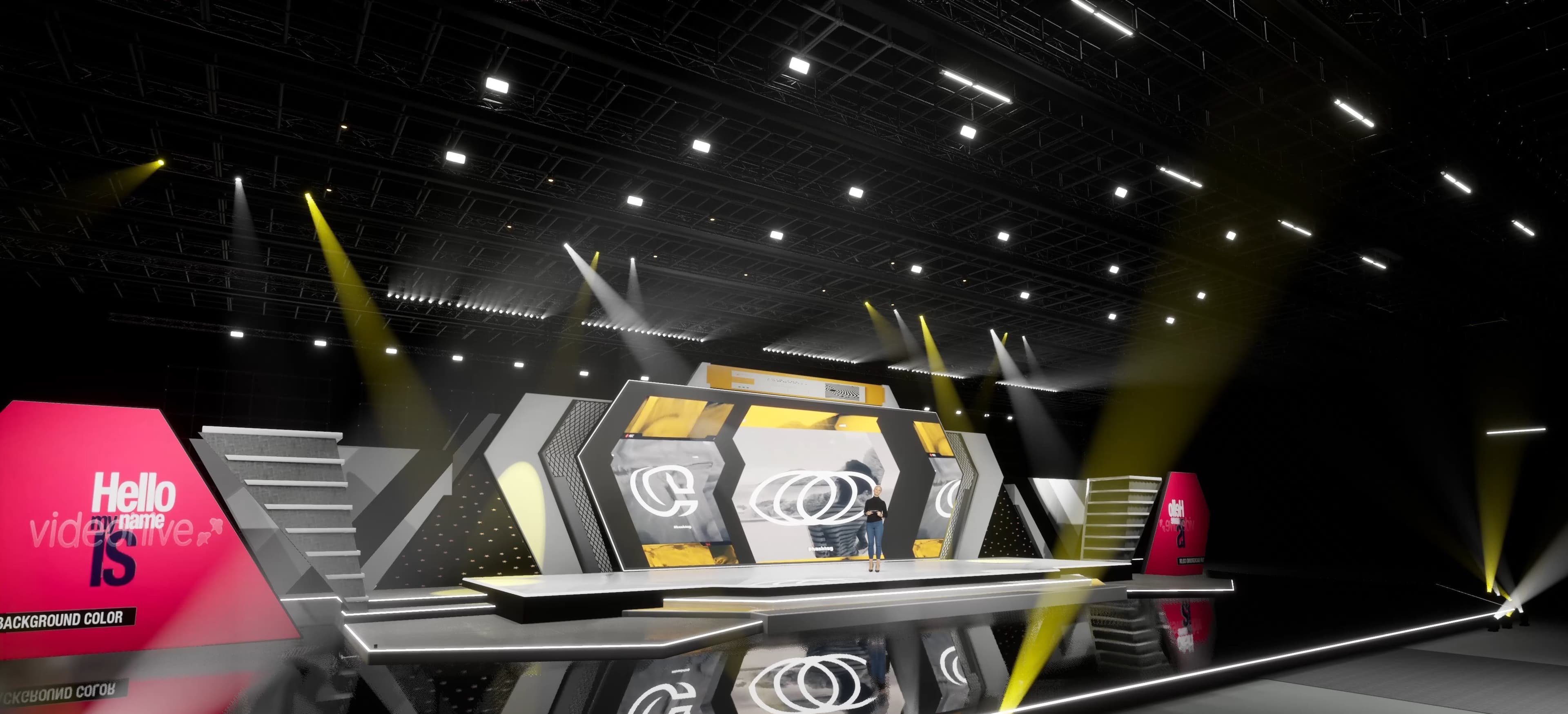 STAGE HIX9 | DMX Pyro | Unreal Engine Corporate Virtual Set-4