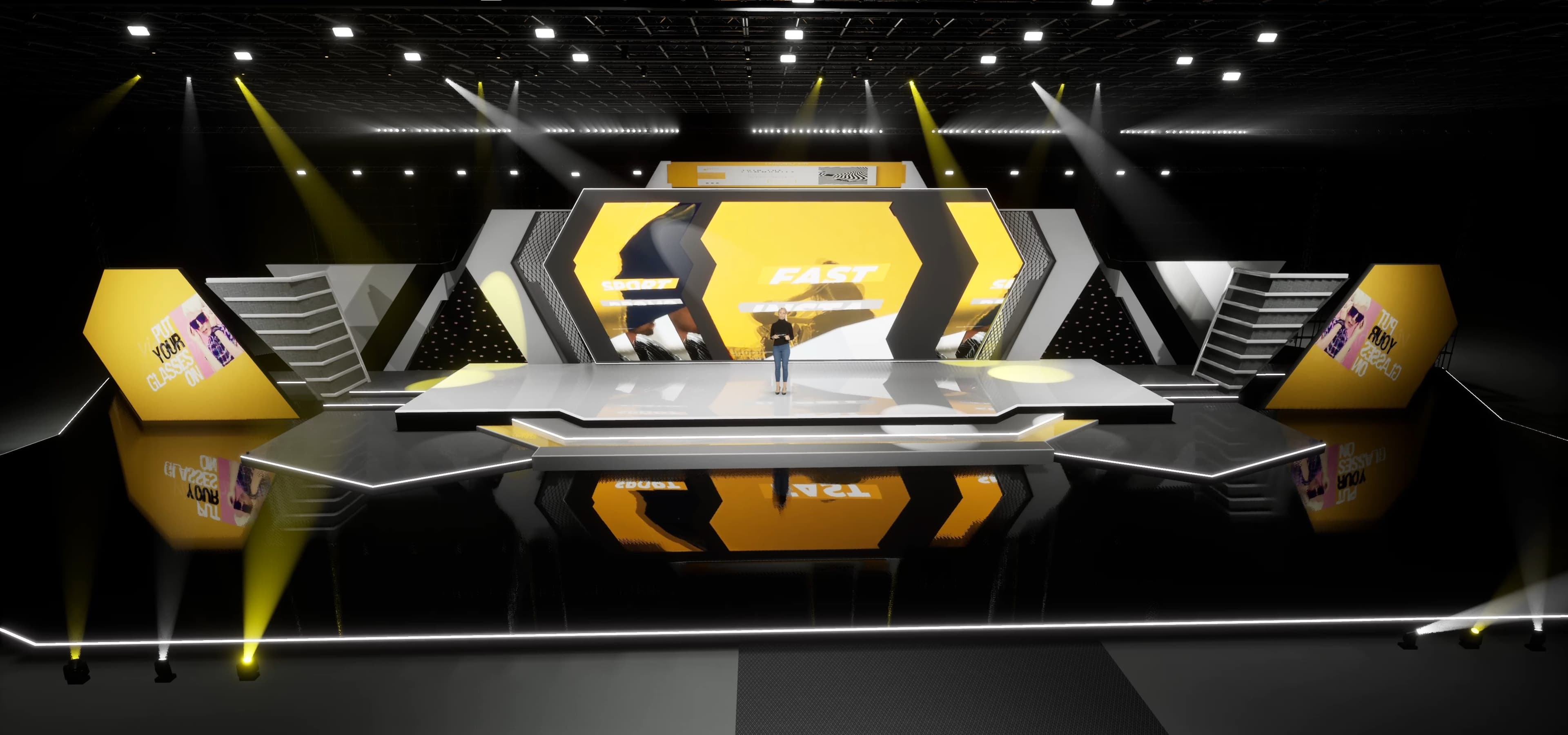 STAGE HIX9 | DMX Pyro | Unreal Engine Corporate Virtual Set-5