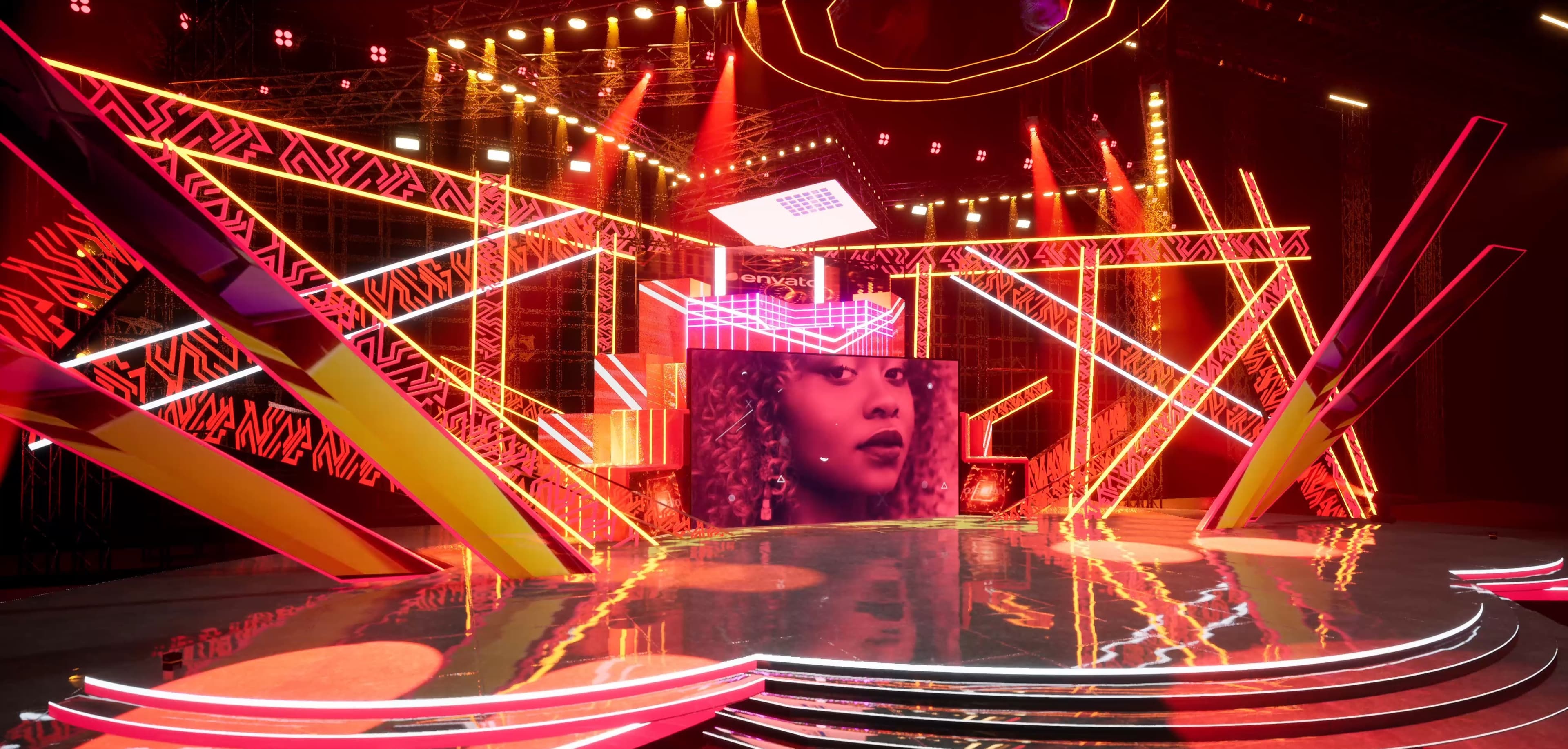 STAGE NOAV | DMX Pyro | Unreal Engine Corporate Virtual Set-5