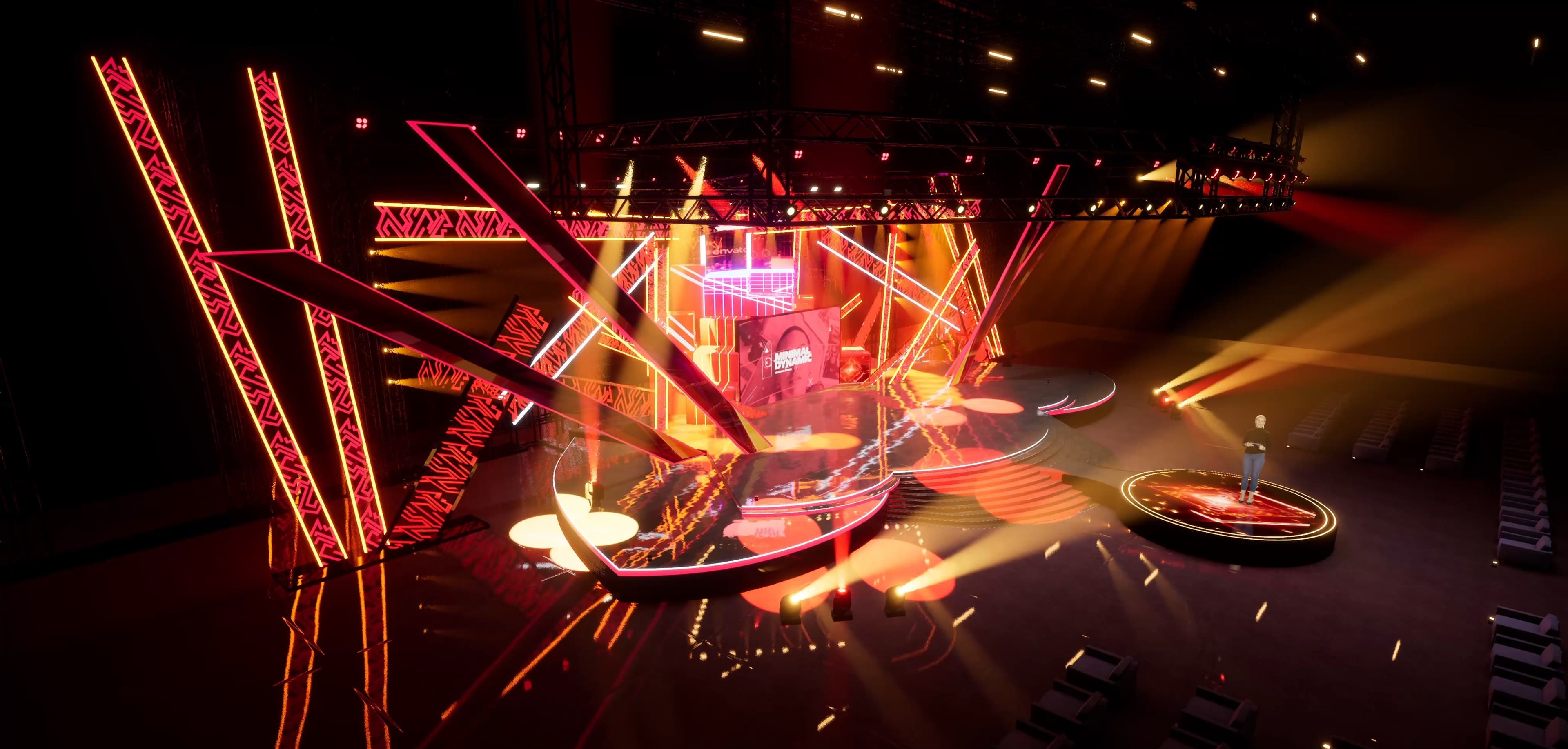 STAGE NOAV | DMX Pyro | Unreal Engine Corporate Virtual Set-6
