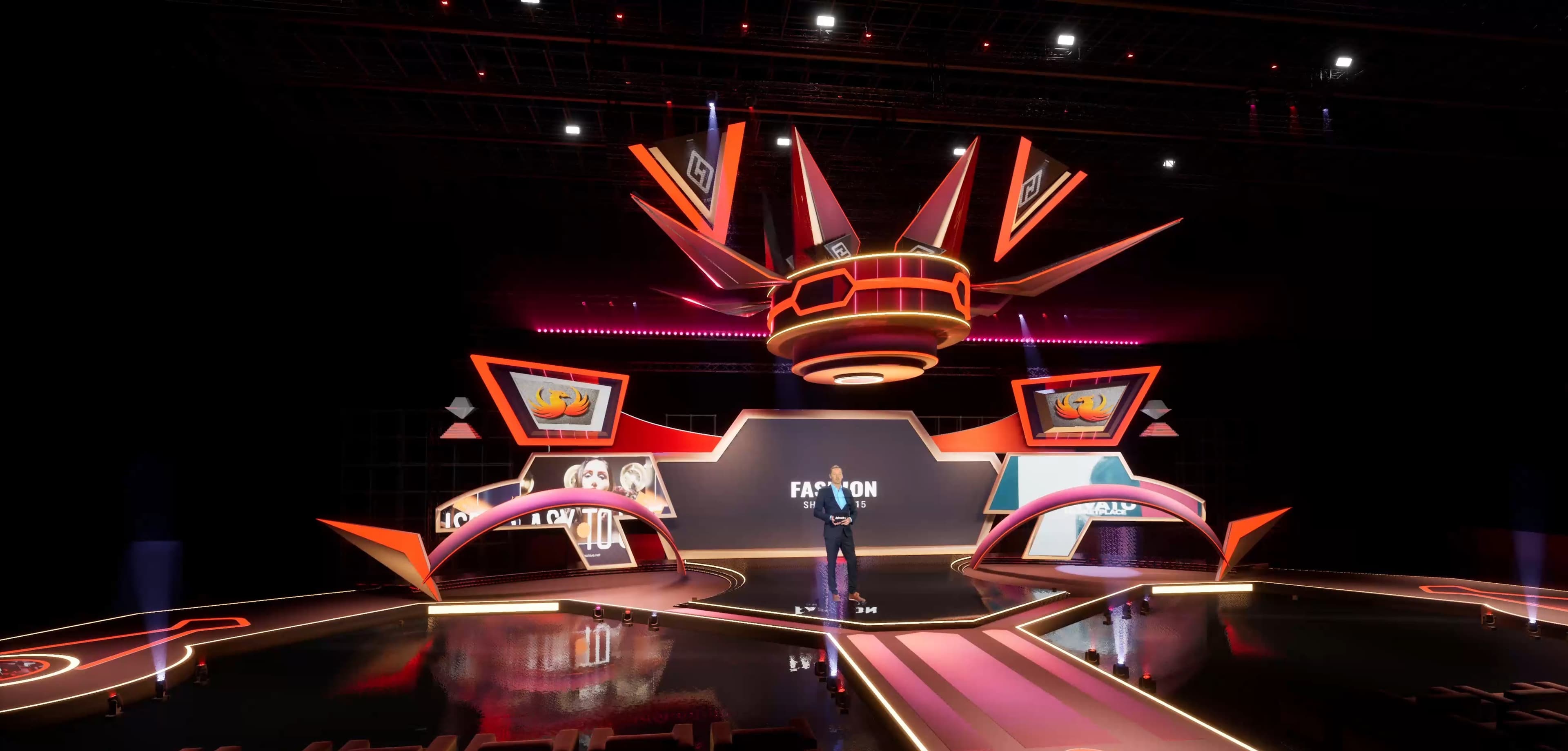 STAGE V7IZ | DMX Pyro | Unreal Engine Corporate Virtual Set-6