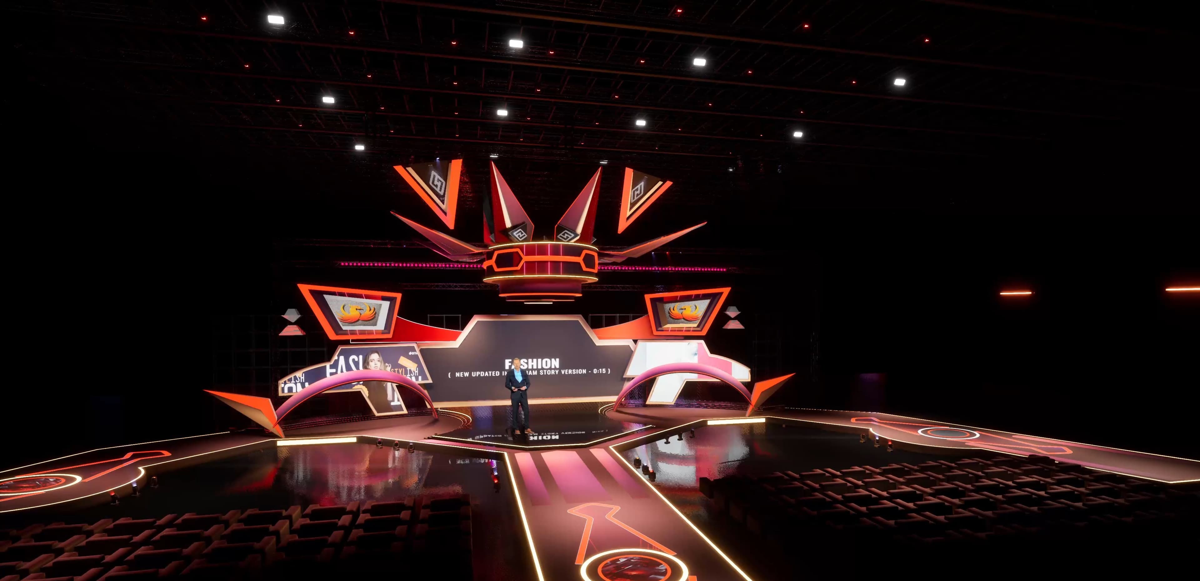 STAGE V7IZ | DMX Pyro | Unreal Engine Corporate Virtual Set-8