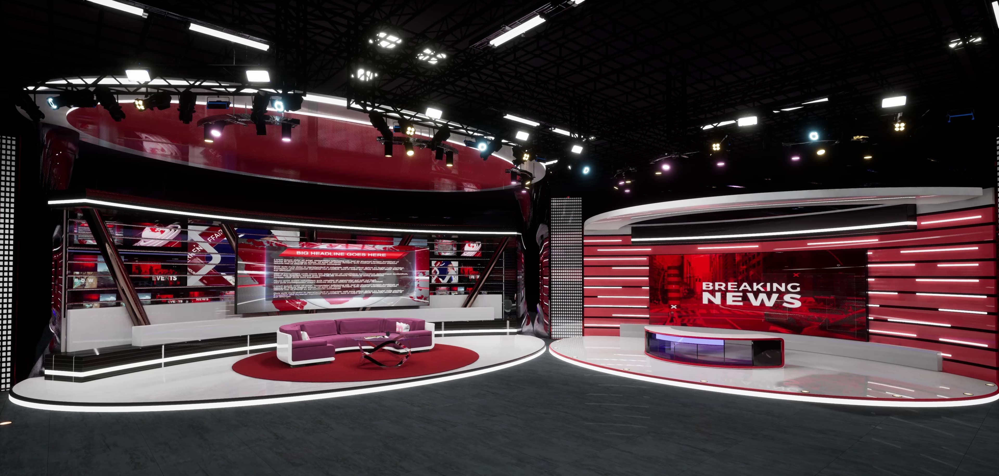 NEWSROOM RMTV2 | Unreal Engine Corporate Virtual Set