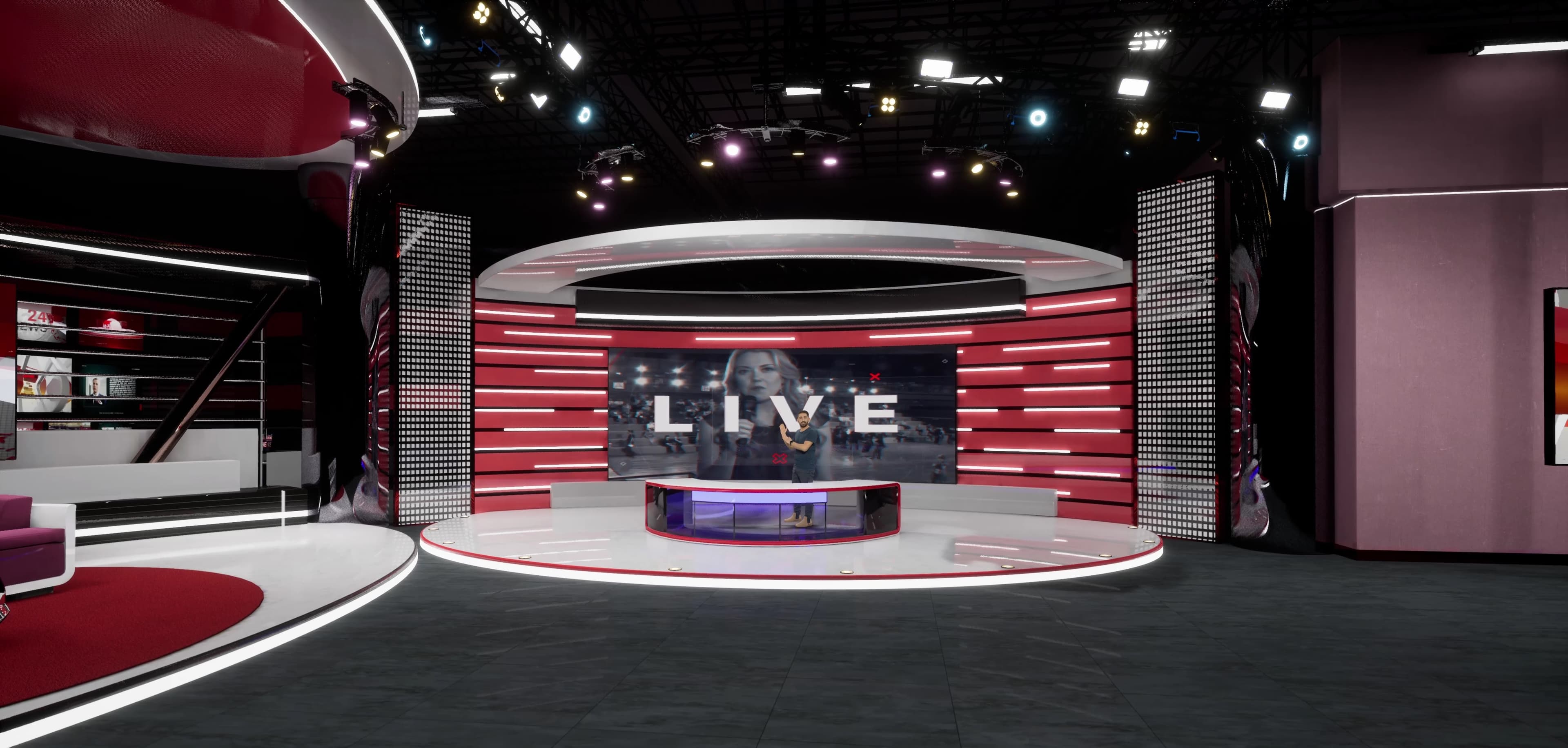 NEWSROOM RMTV2 | Unreal Engine Corporate Virtual Set-2