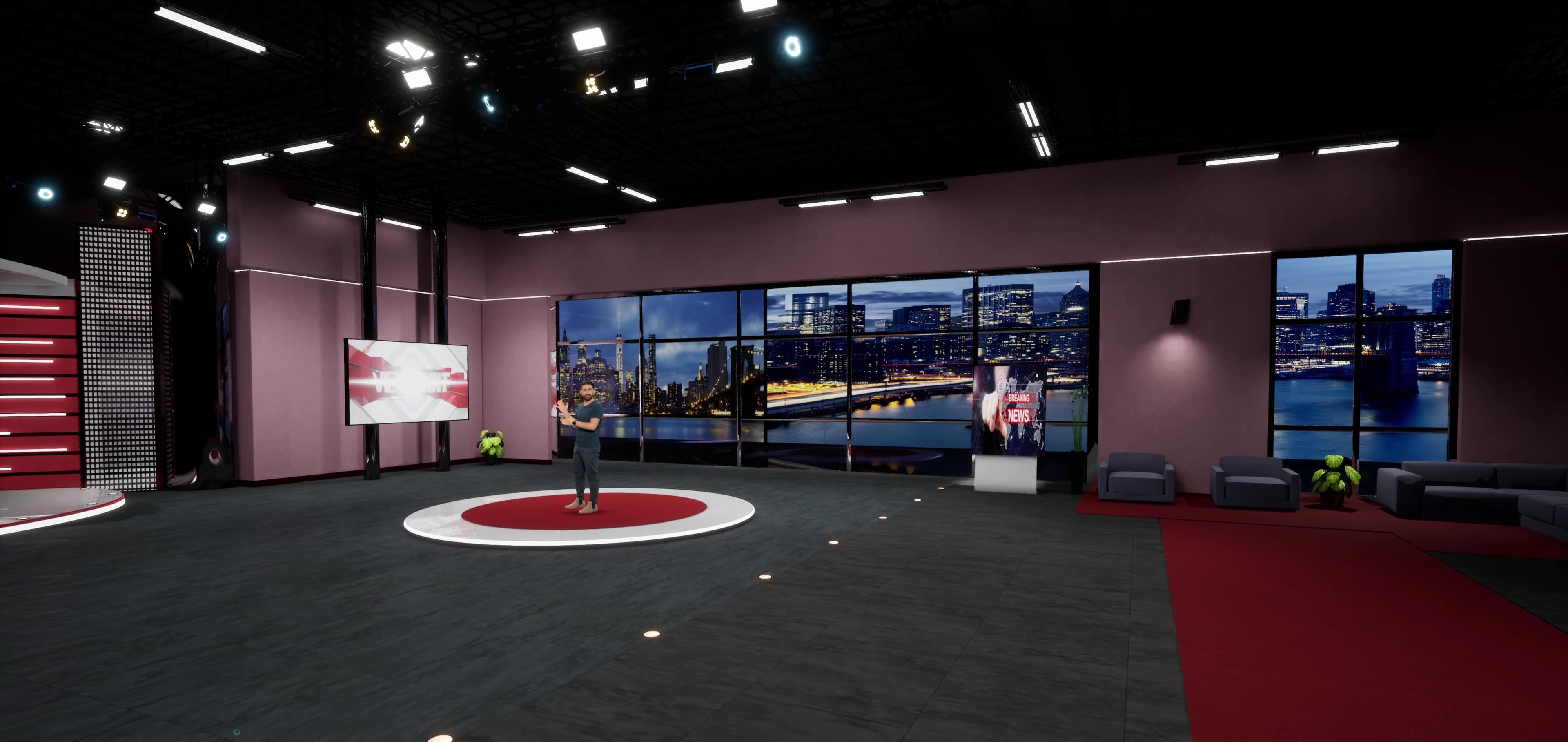 NEWSROOM RMTV2 | Unreal Engine Corporate Virtual Set-4