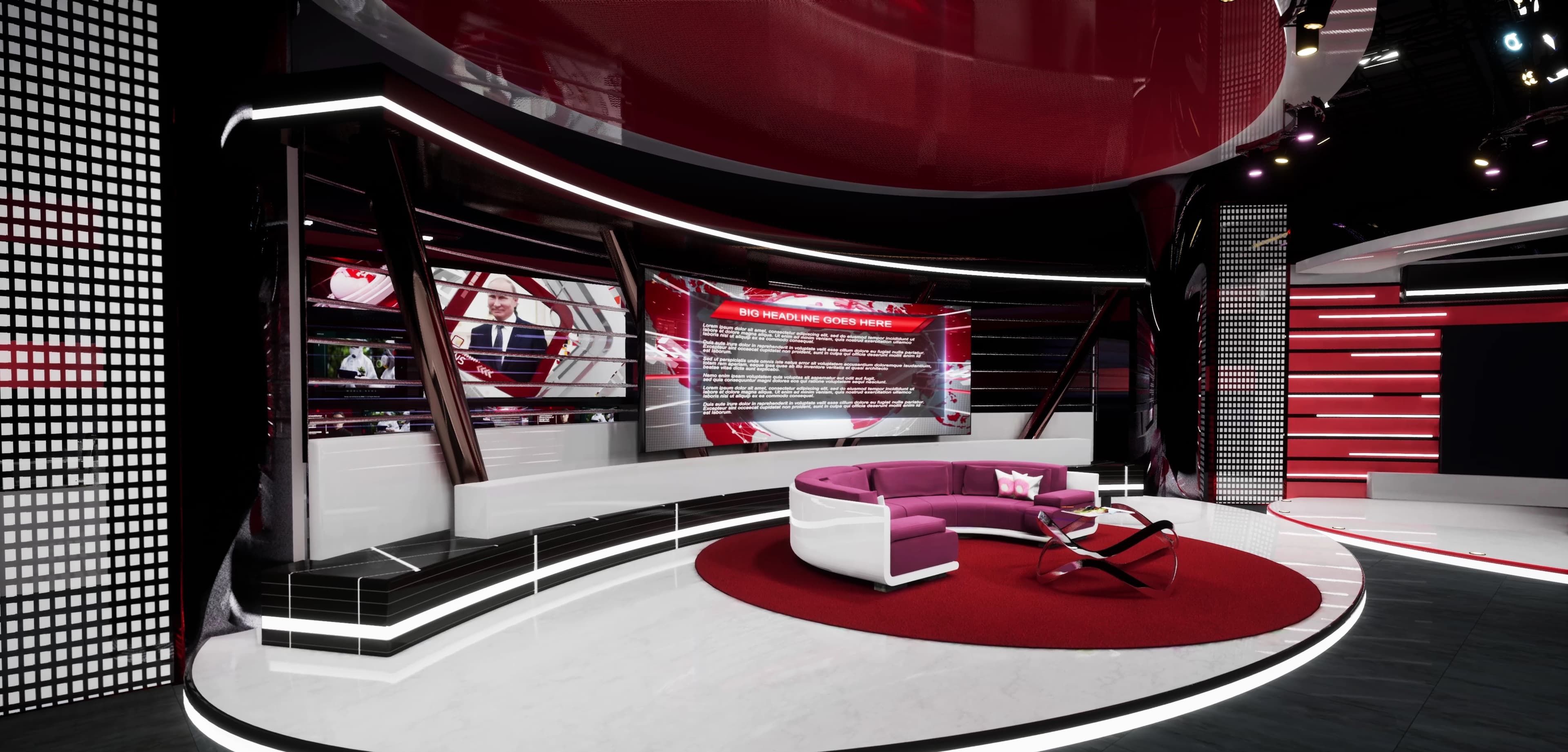 NEWSROOM RMTV2 | Unreal Engine Corporate Virtual Set-7