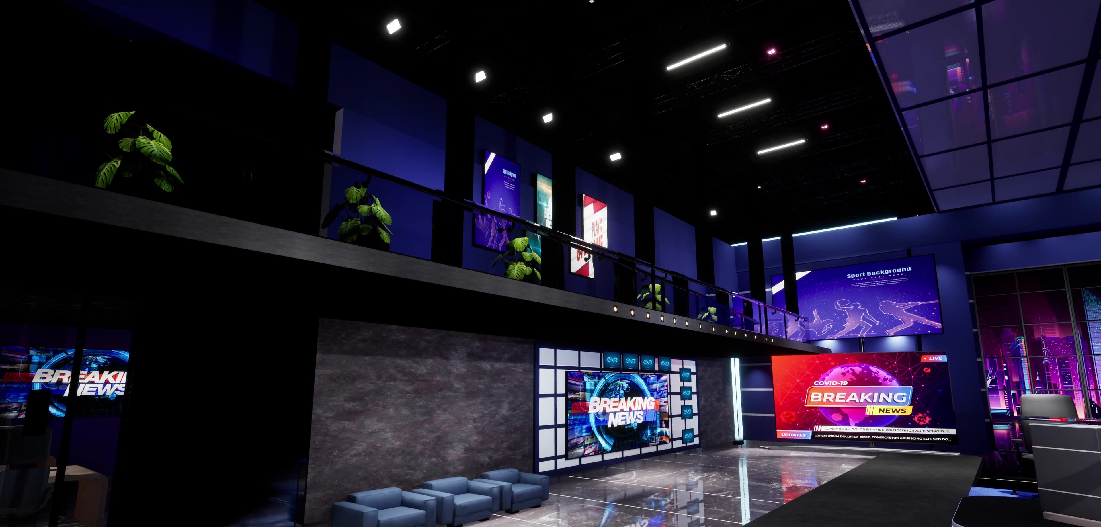 NEWSROOM VOTM3 | Unreal Engine Corporate Virtual Set-2