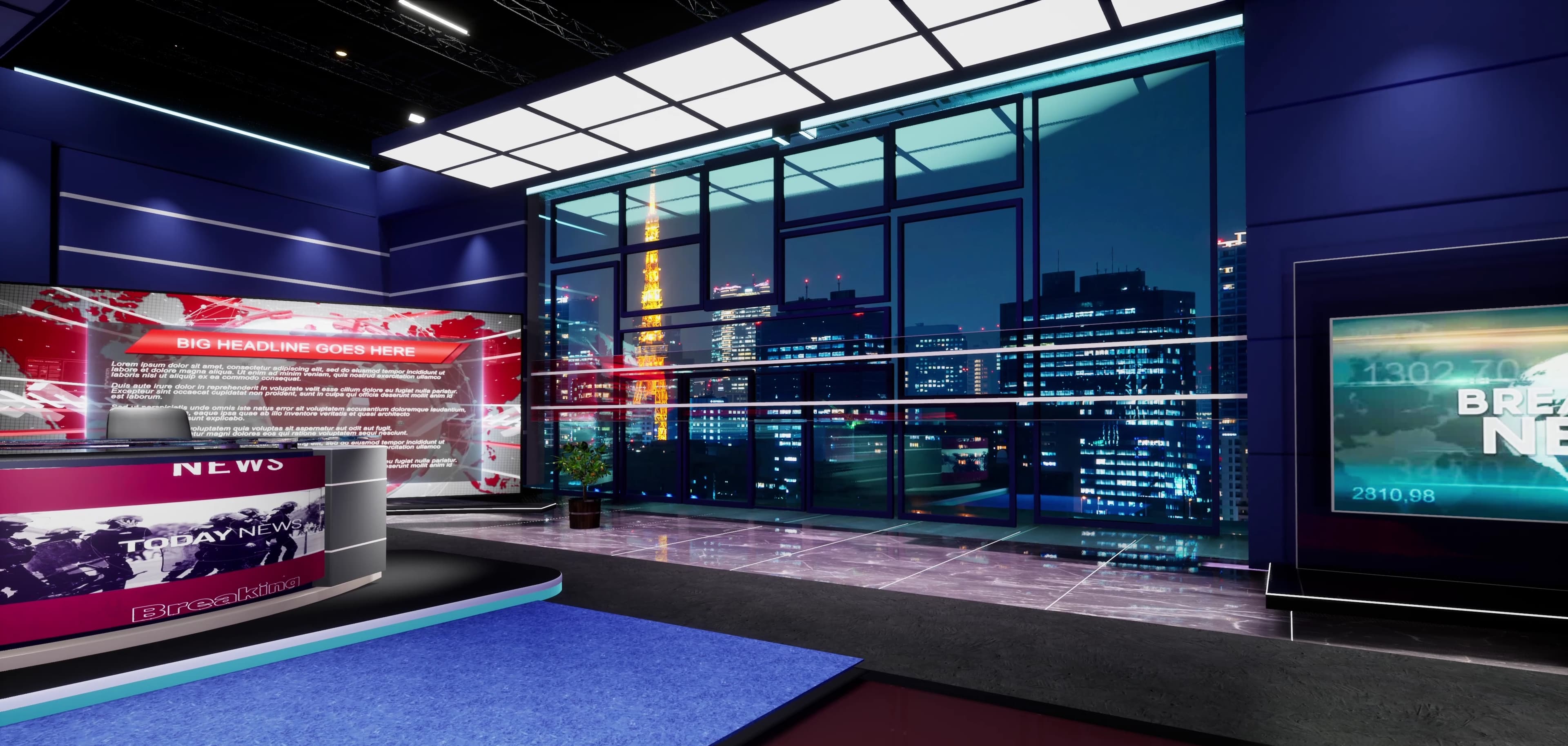 NEWSROOM VOTM3 | Unreal Engine Corporate Virtual Set-3