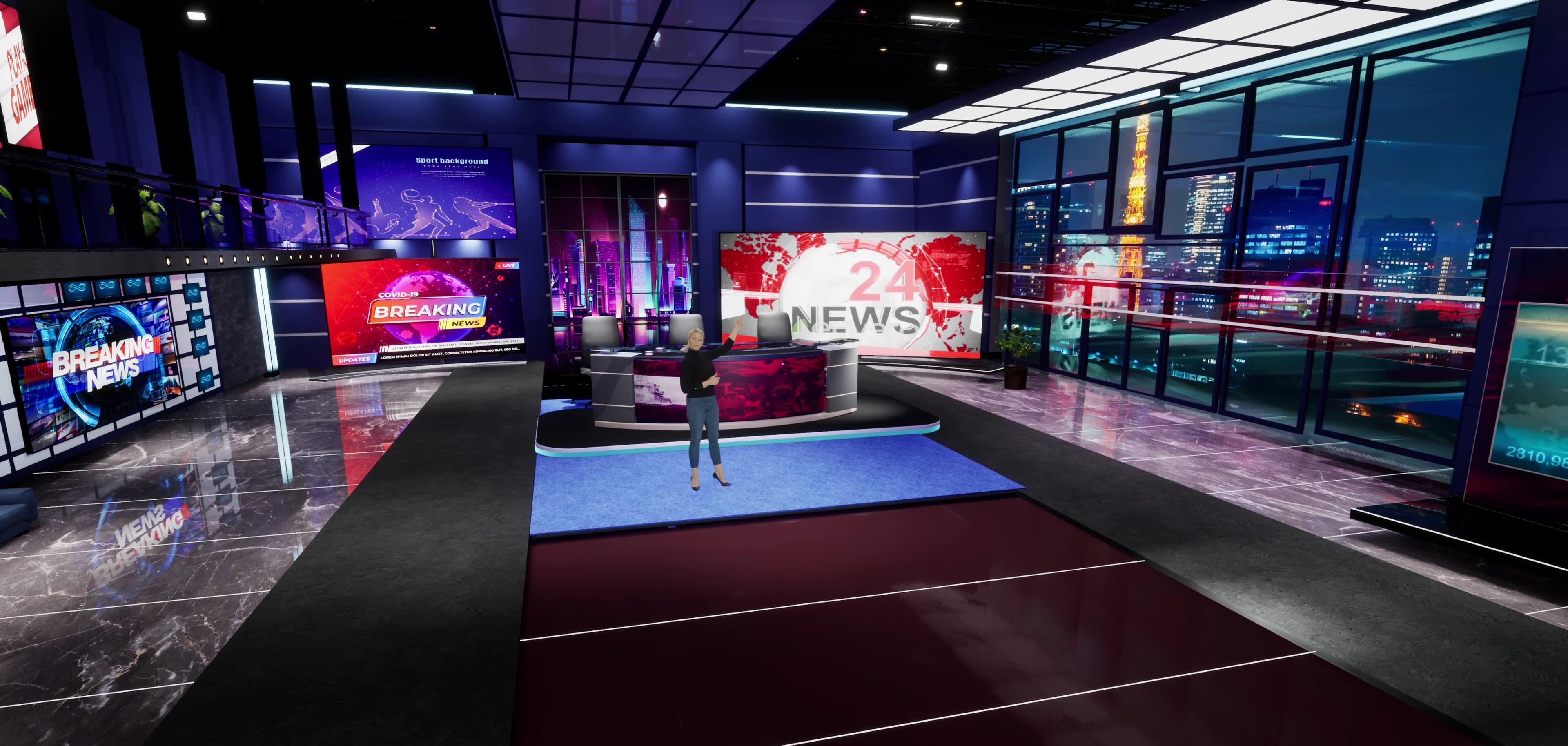 NEWSROOM VOTM3 | Unreal Engine Corporate Virtual Set-5