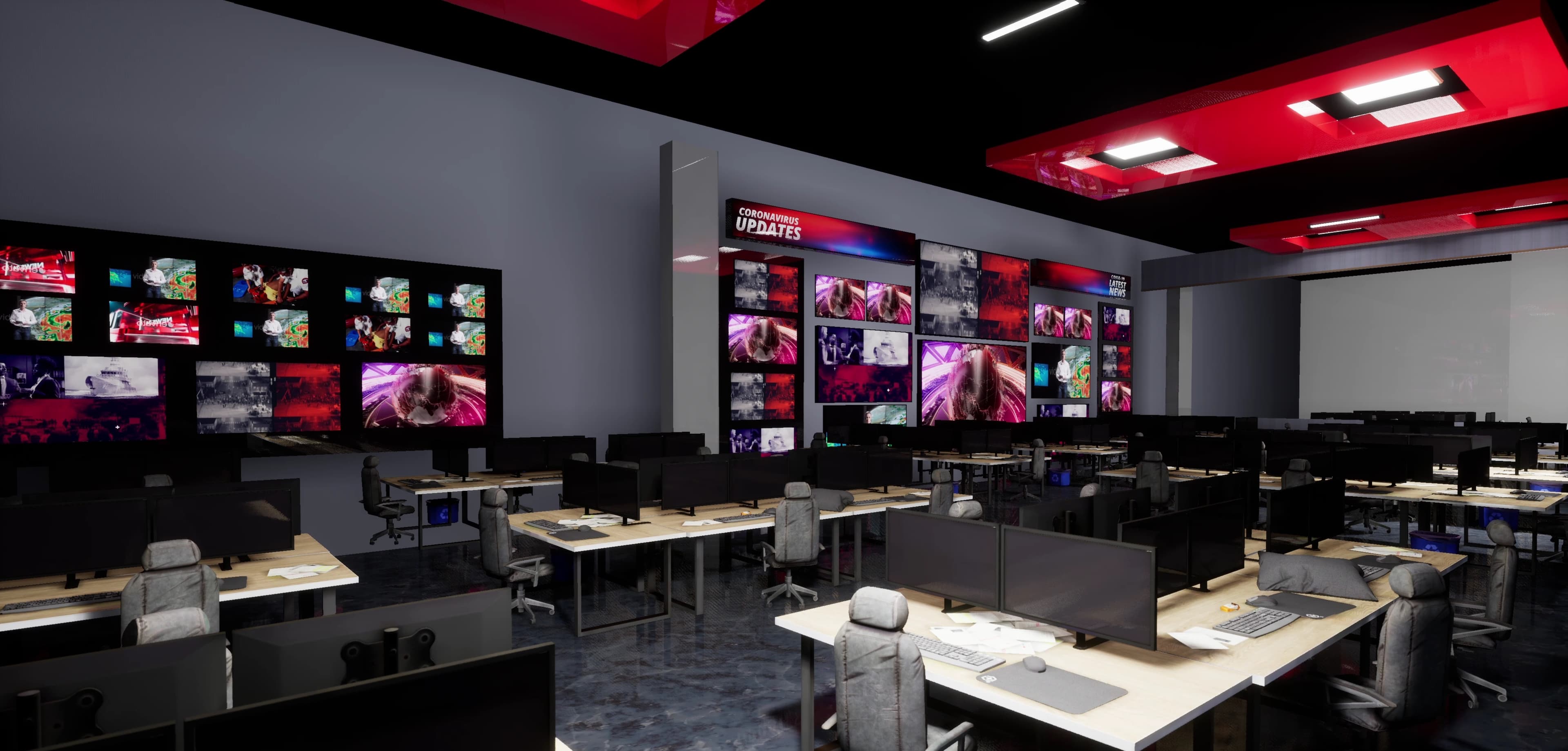 NEWSROOM FEYX7 | Unreal Engine Corporate Virtual Set-7