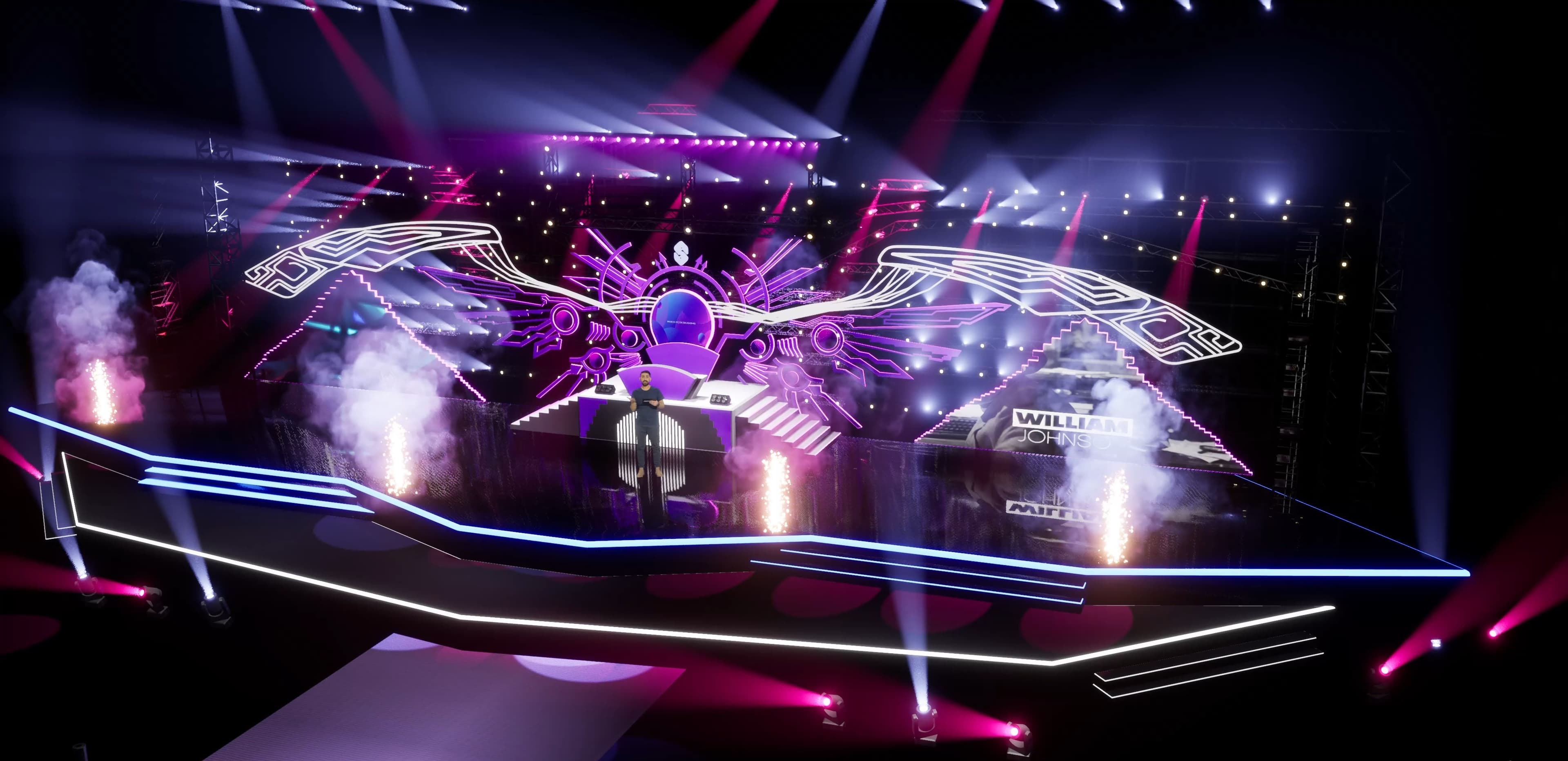 STAGE PNG9 | DMX Pyro | Unreal Engine Corporate Virtual Set-3