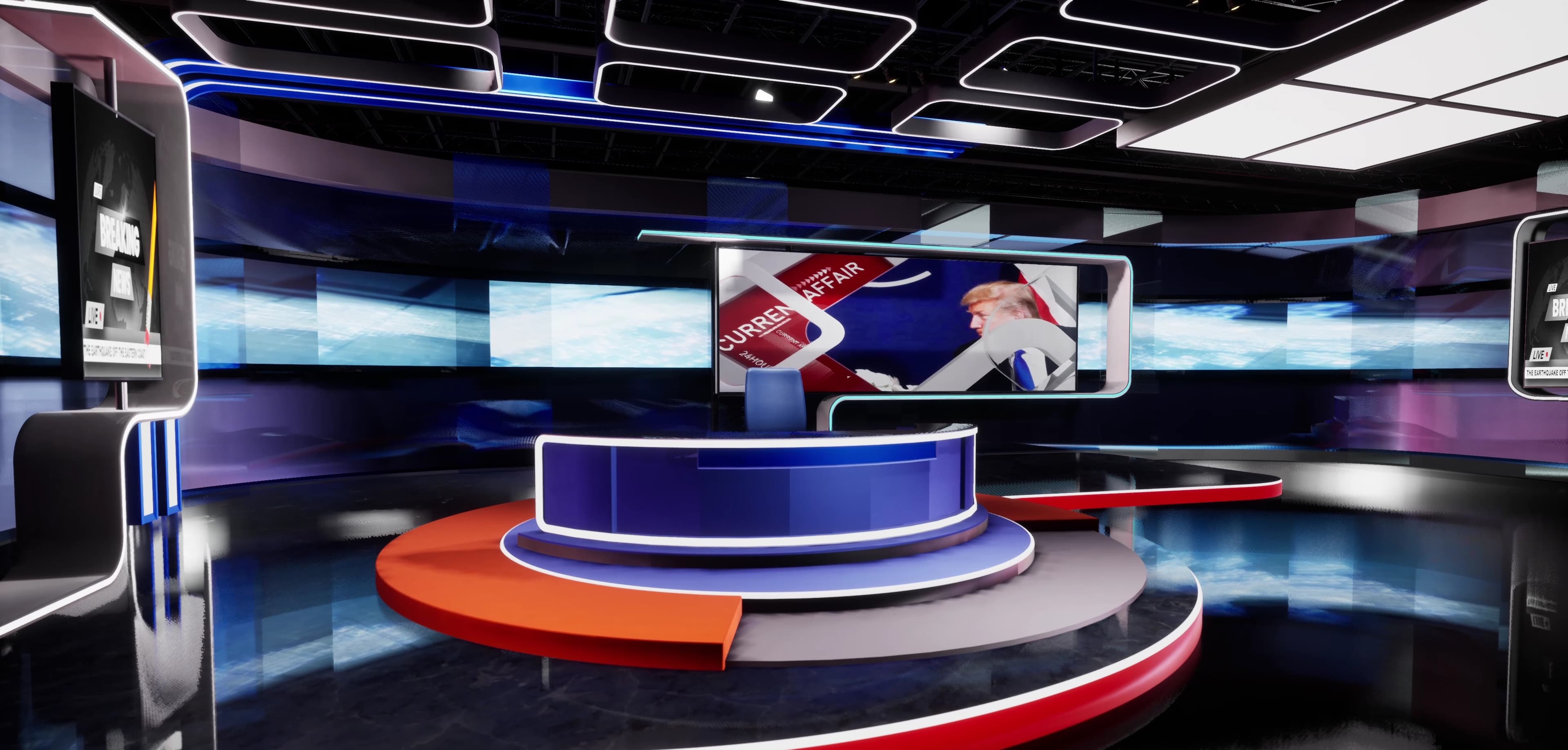 NEWSROOM RKOY5 | Unreal Engine Corporate Virtual Set-3