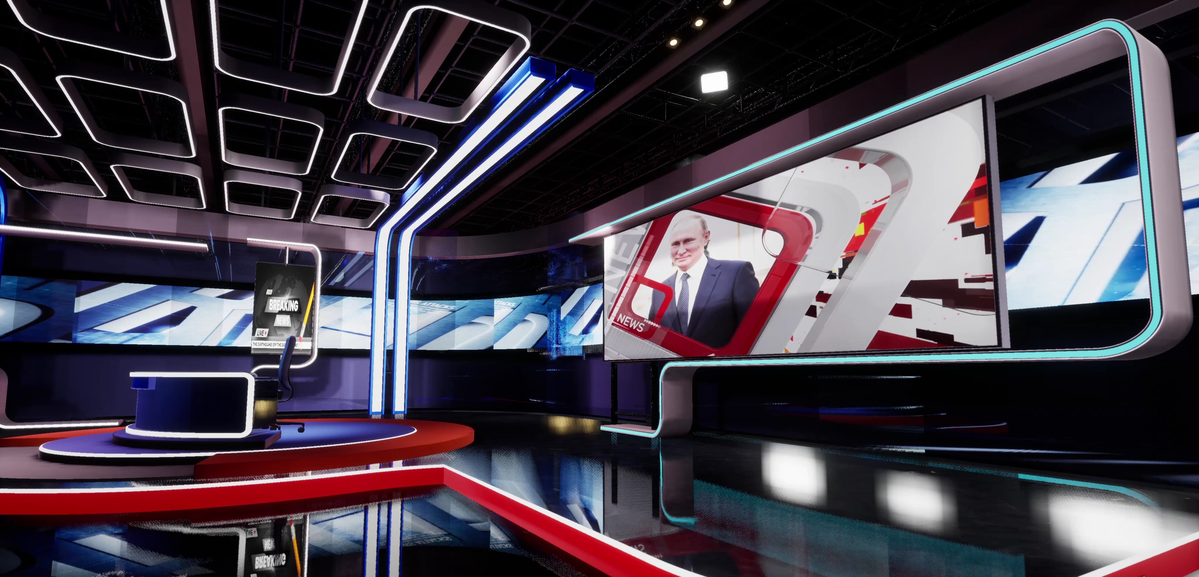 NEWSROOM RKOY5 | Unreal Engine Corporate Virtual Set-4