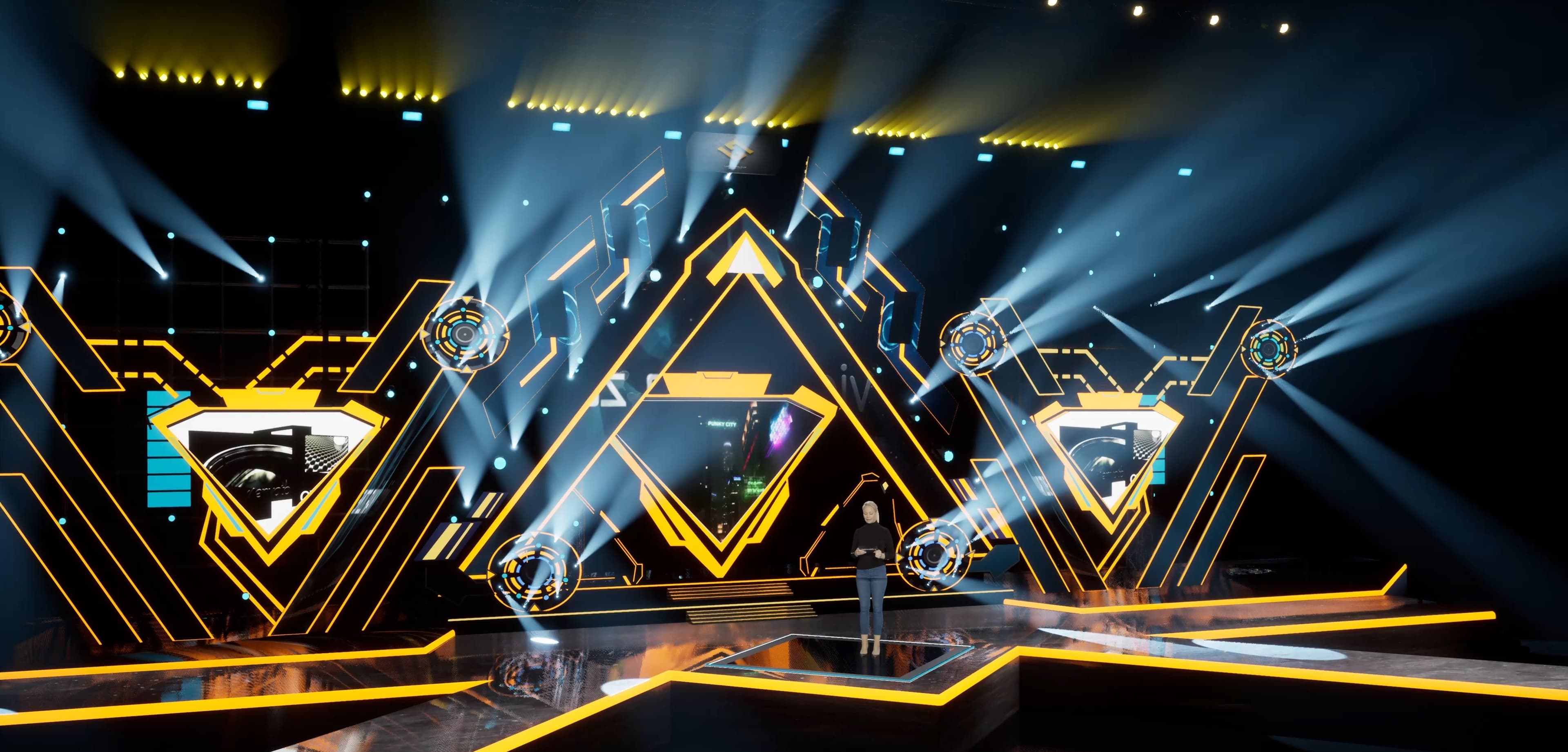 STAGE YLM3 | DMX Pyro | Unreal Engine Corporate Virtual Set-2