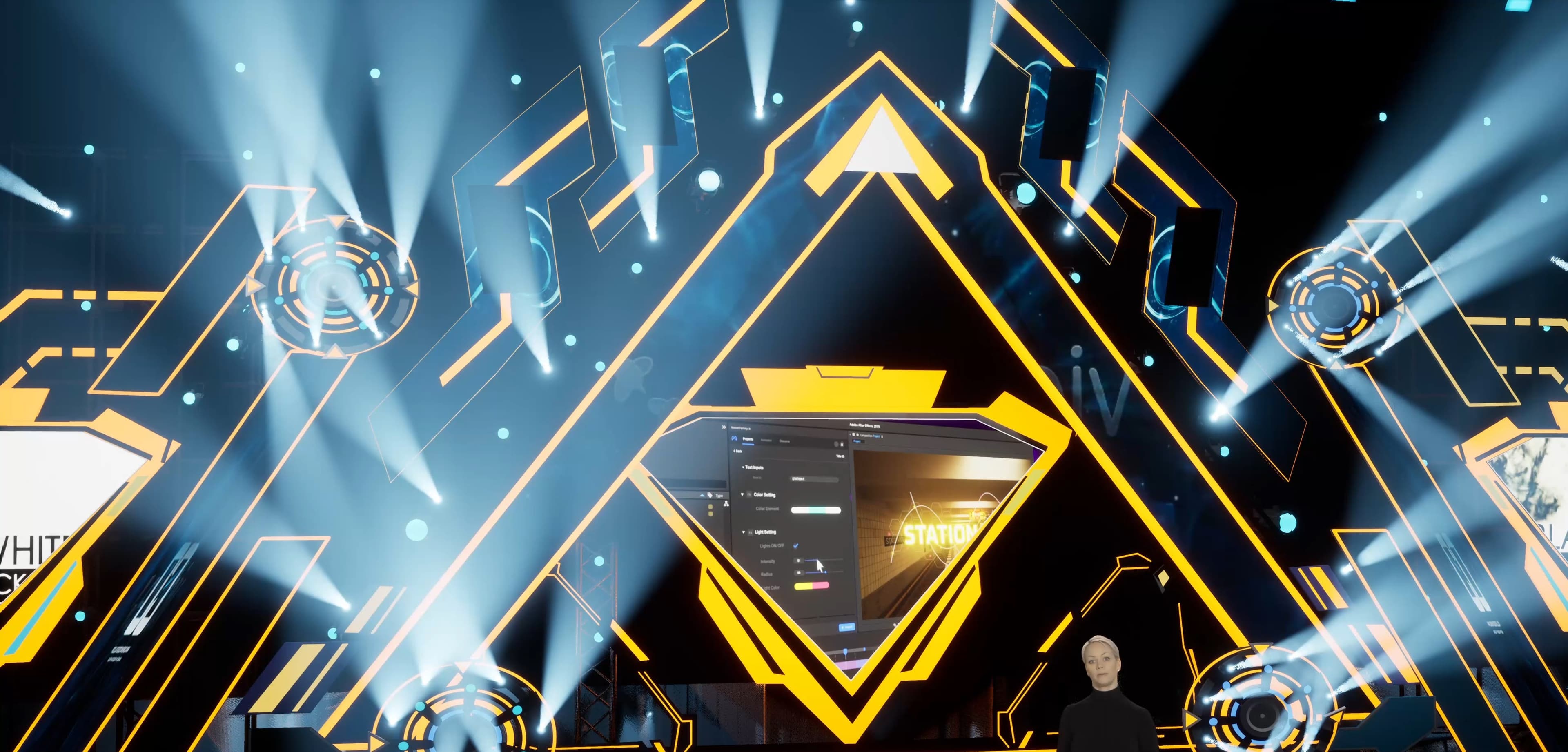 STAGE YLM3 | DMX Pyro | Unreal Engine Corporate Virtual Set-6