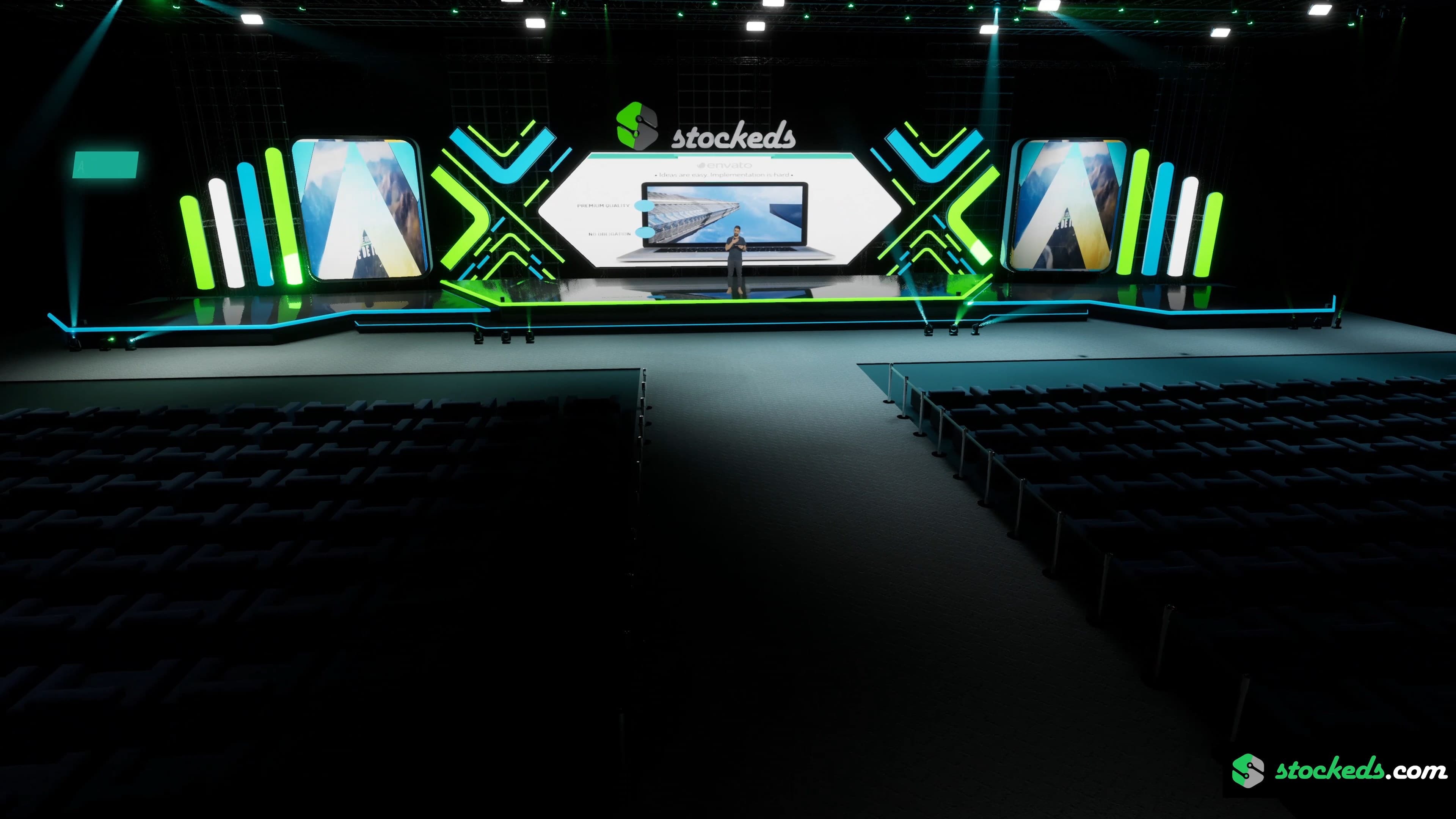 STAGE PMZ1 | DMX Pyro | Unreal Engine Corporate Virtual Set-3