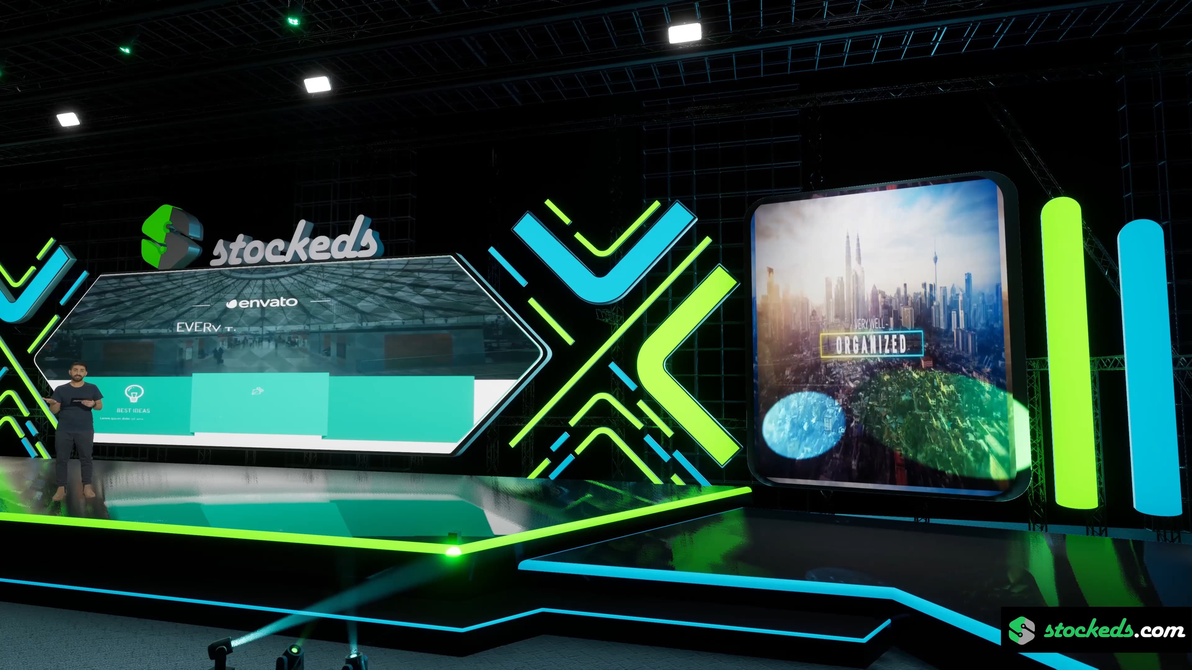 STAGE PMZ1 | DMX Pyro | Unreal Engine Corporate Virtual Set-6