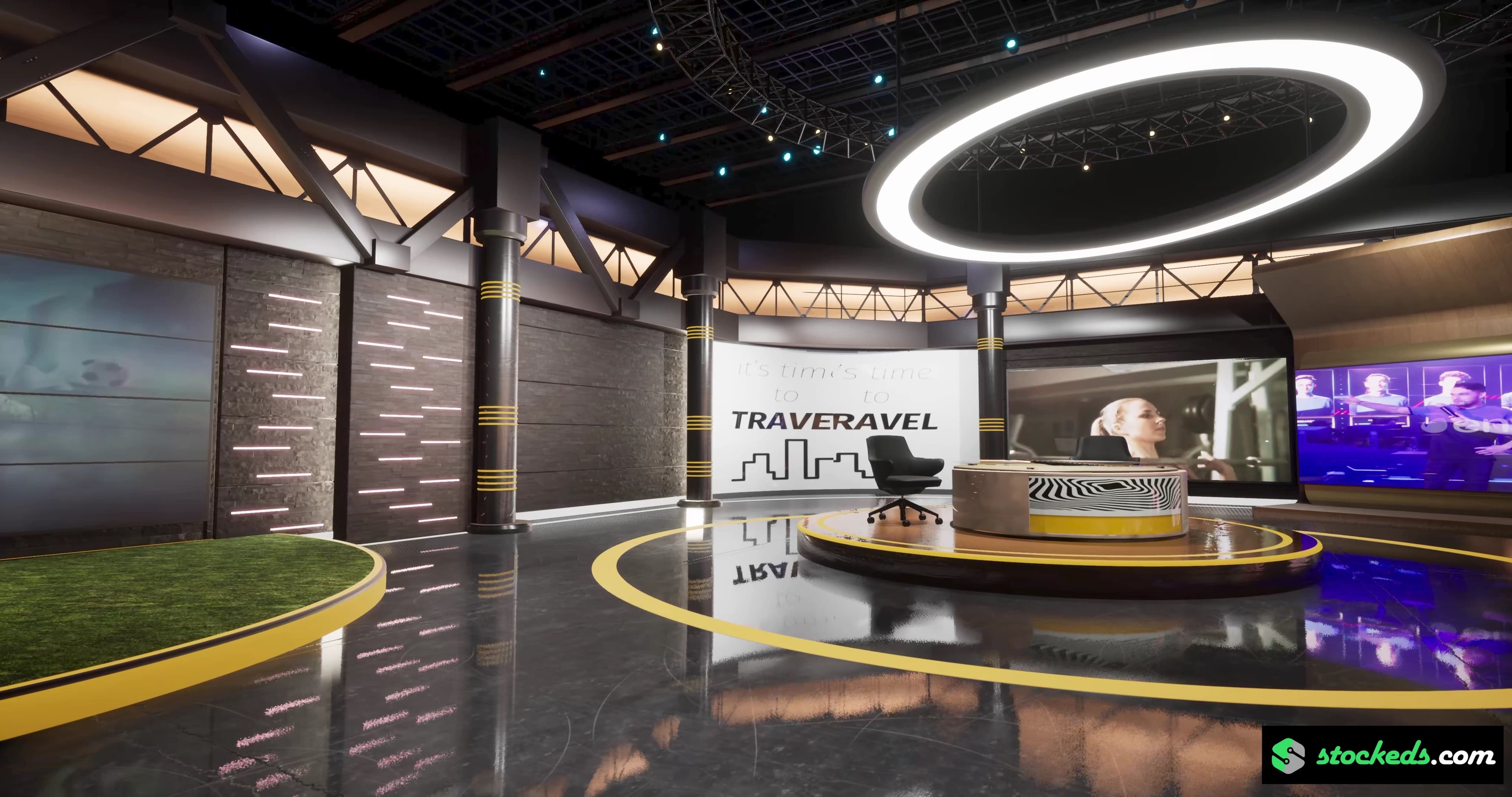 SPORTS TALKSHOW RR3X1 | Unreal Engine Corporate Virtual Set-2