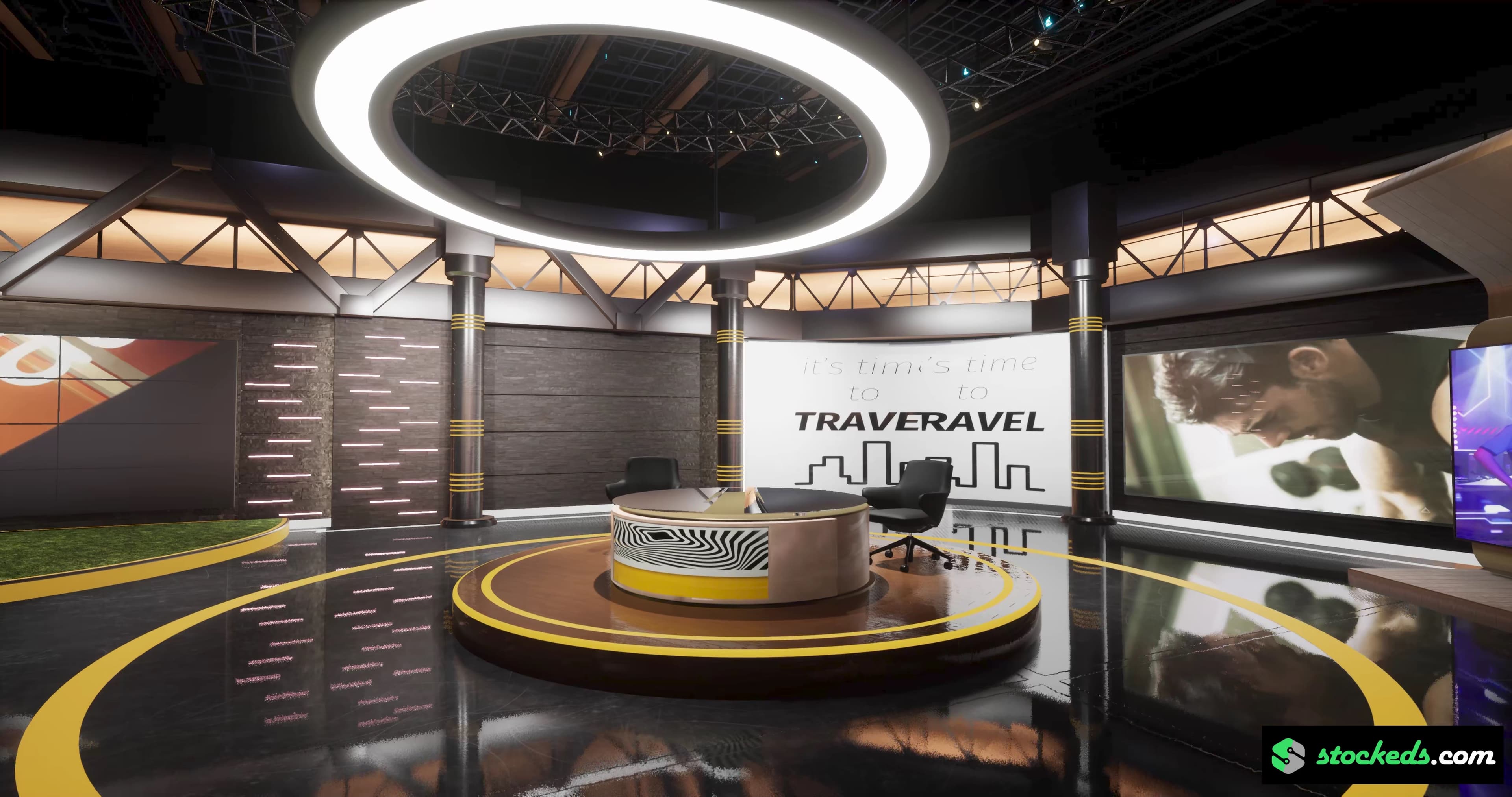 SPORTS TALKSHOW RR3X1 | Unreal Engine Corporate Virtual Set-3