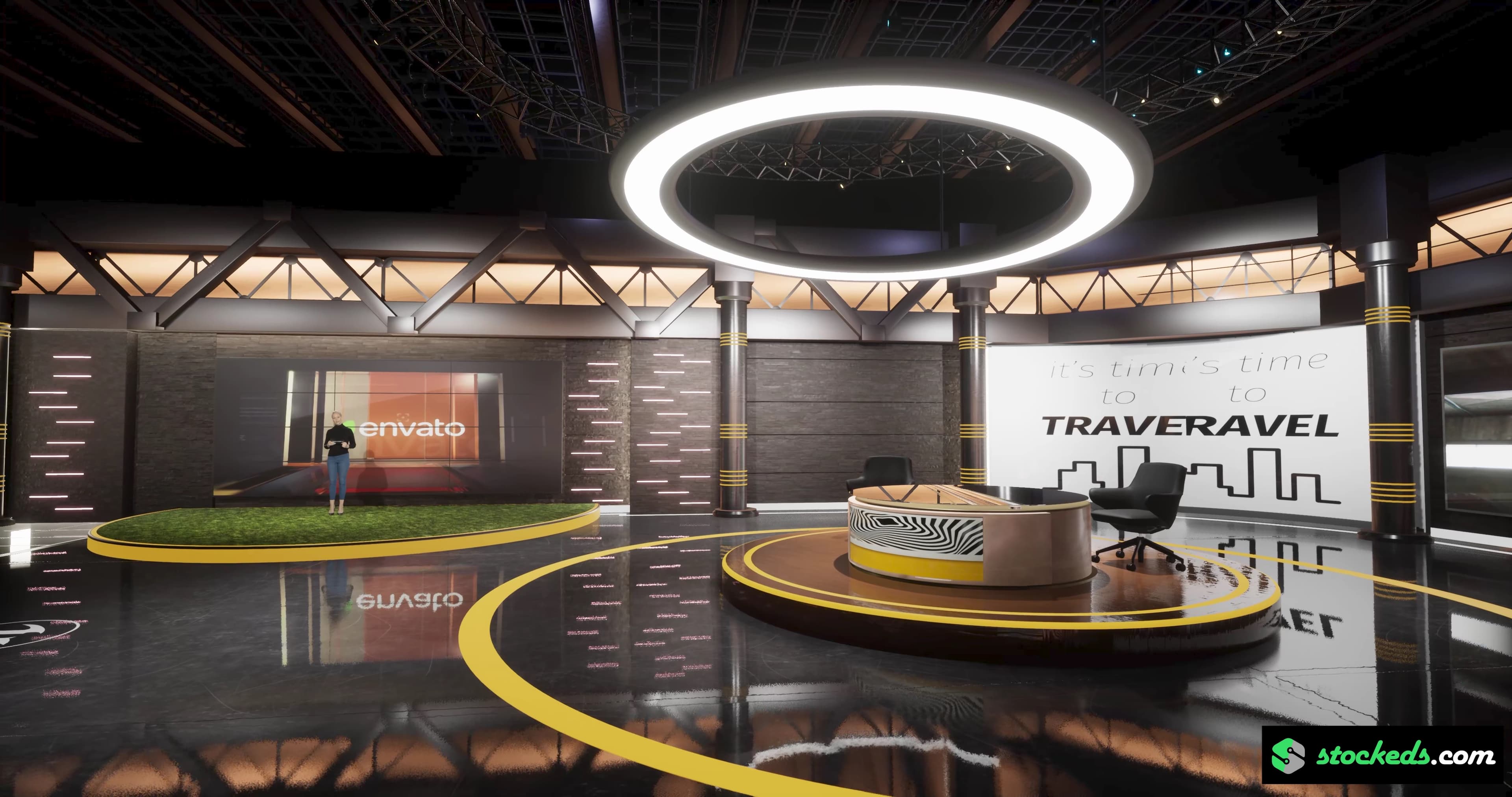 SPORTS TALKSHOW RR3X1 | Unreal Engine Corporate Virtual Set-4