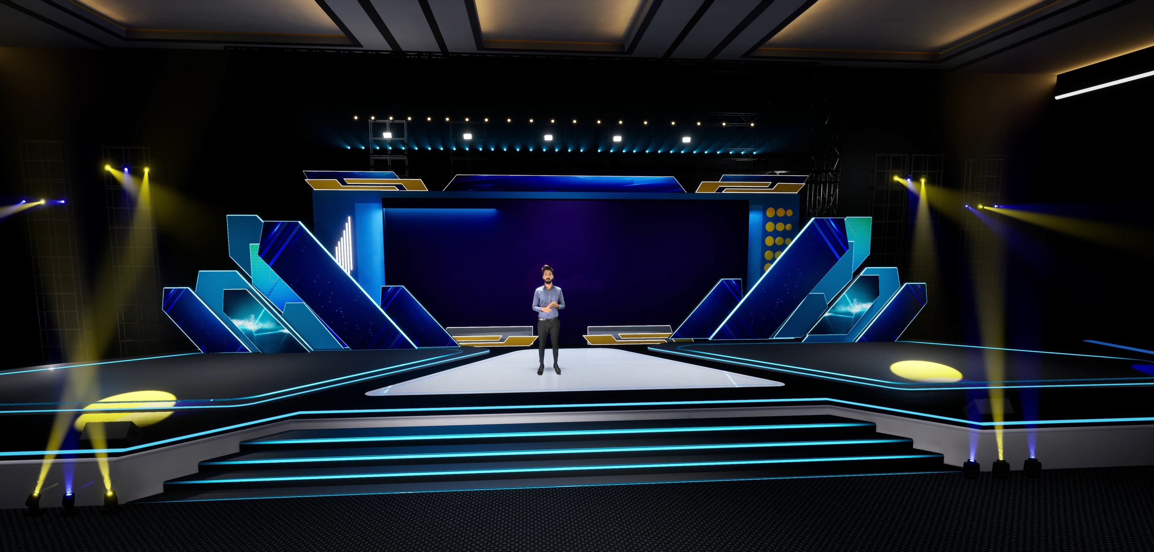 STAGE BY7U4 | DMX | Unreal Engine Corporate Virtual Set-5