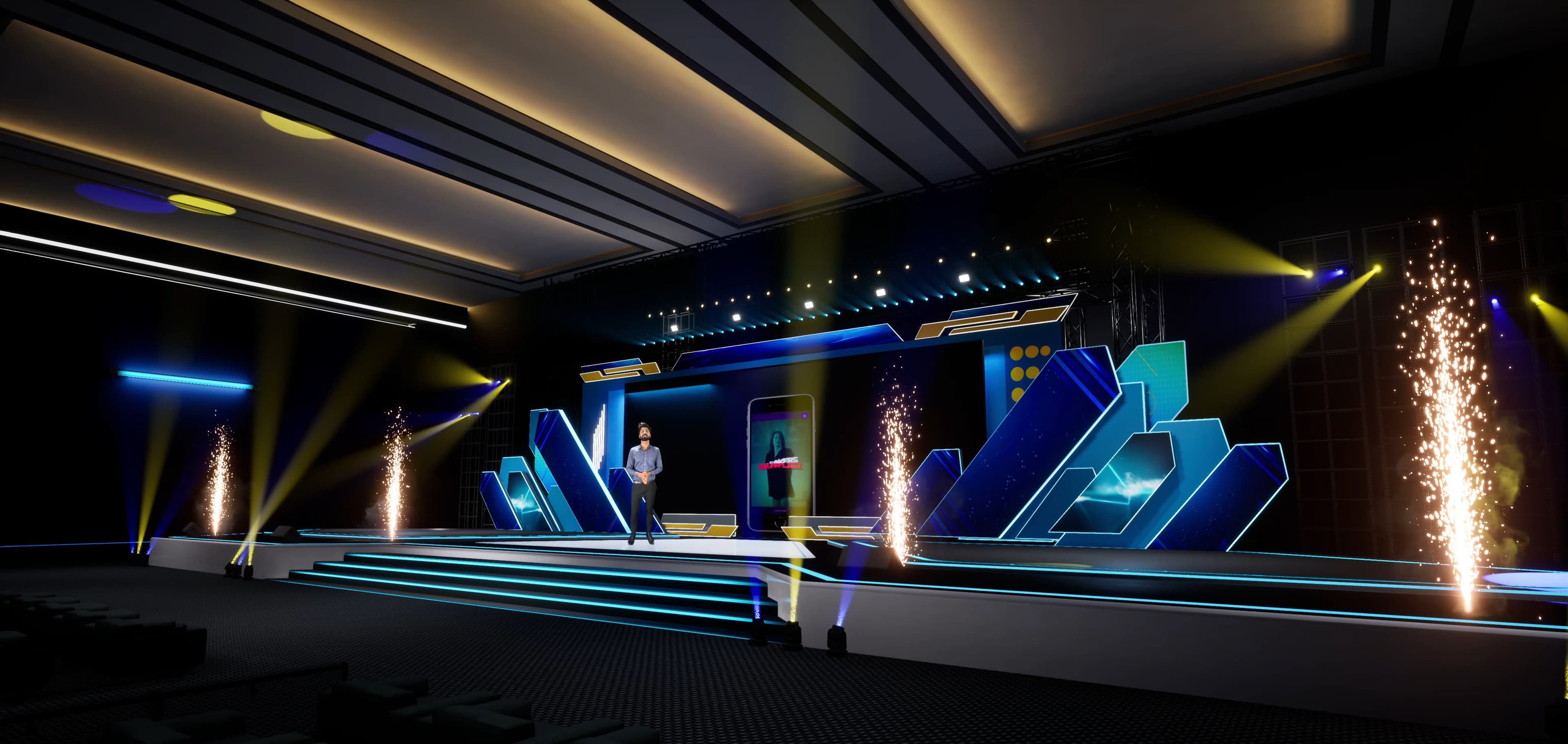 STAGE BY7U4 | DMX | Unreal Engine Corporate Virtual Set-7