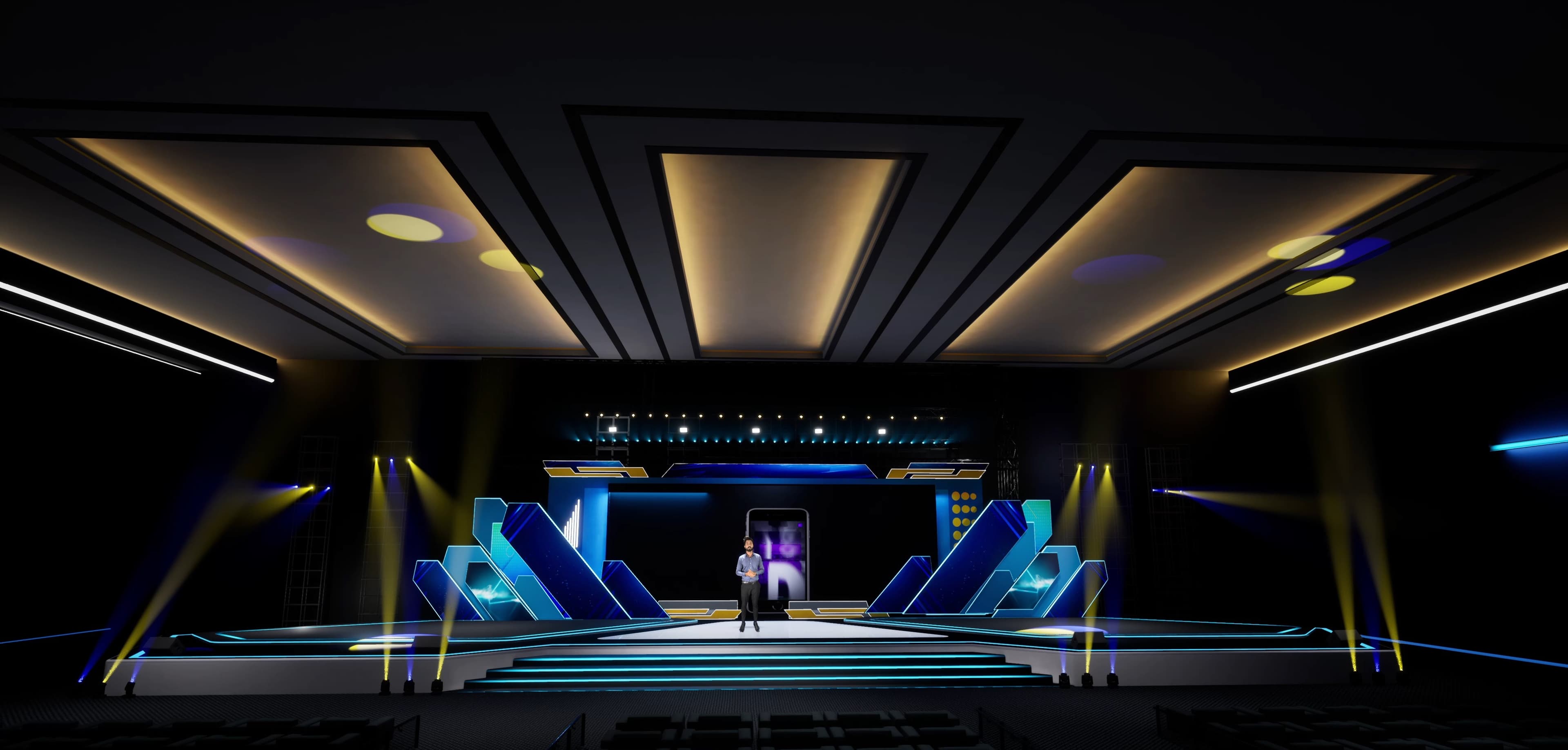 STAGE BY7U4 | DMX | Unreal Engine Corporate Virtual Set-8