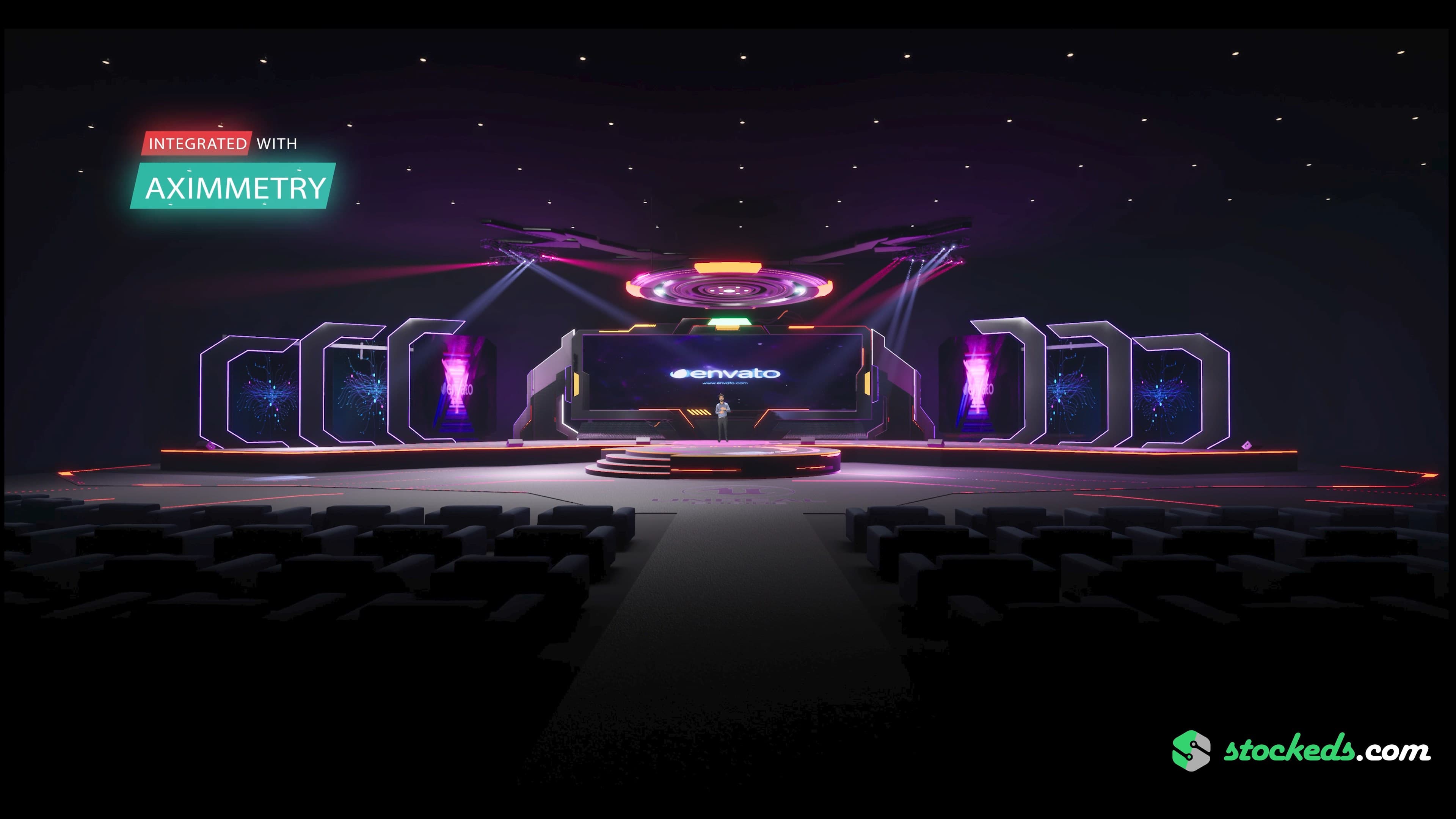 STAGE KLRSL | DMX | Unreal Engine Corporate Virtual Set
