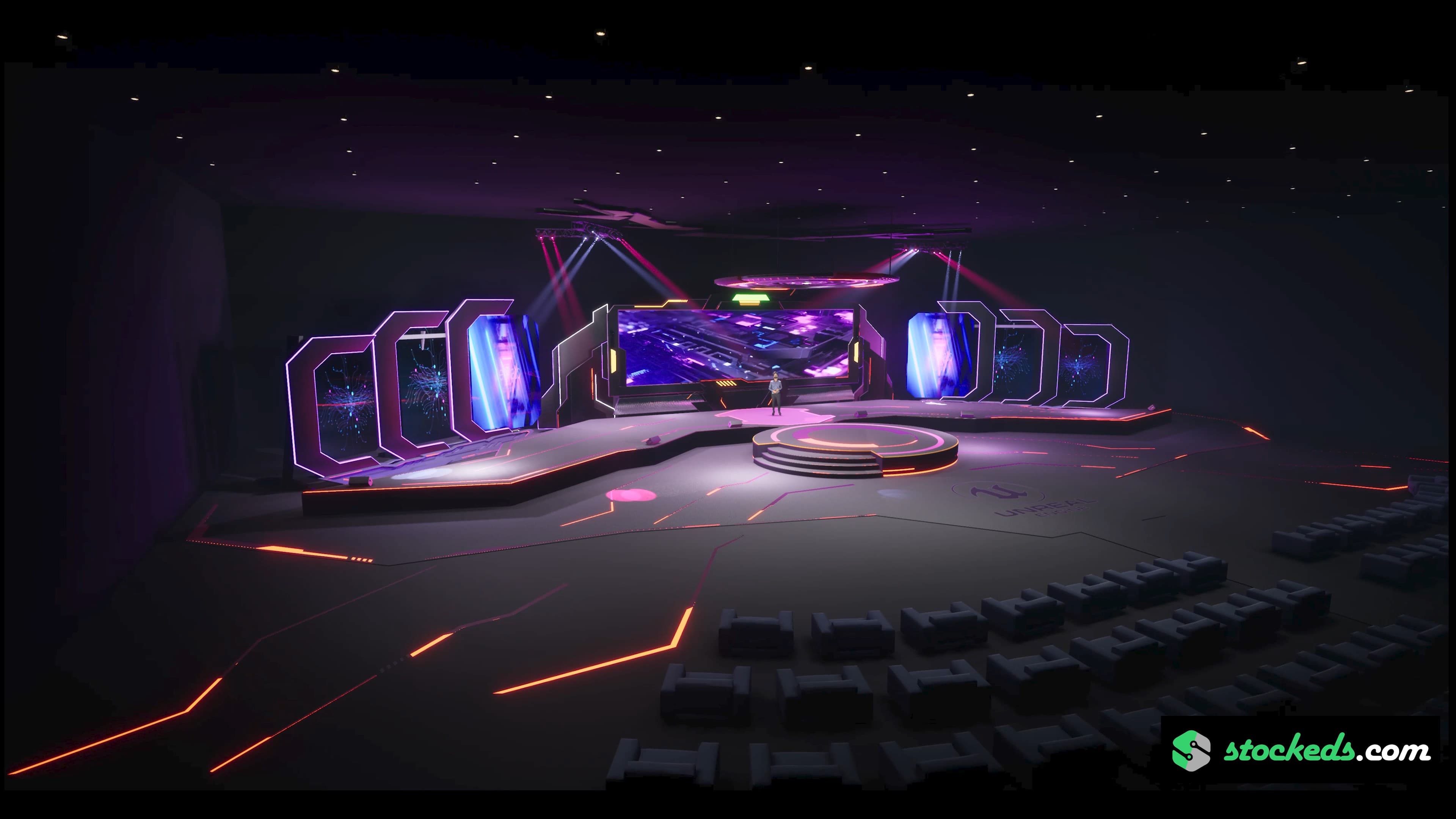STAGE KLRSL | DMX | Unreal Engine Corporate Virtual Set-8