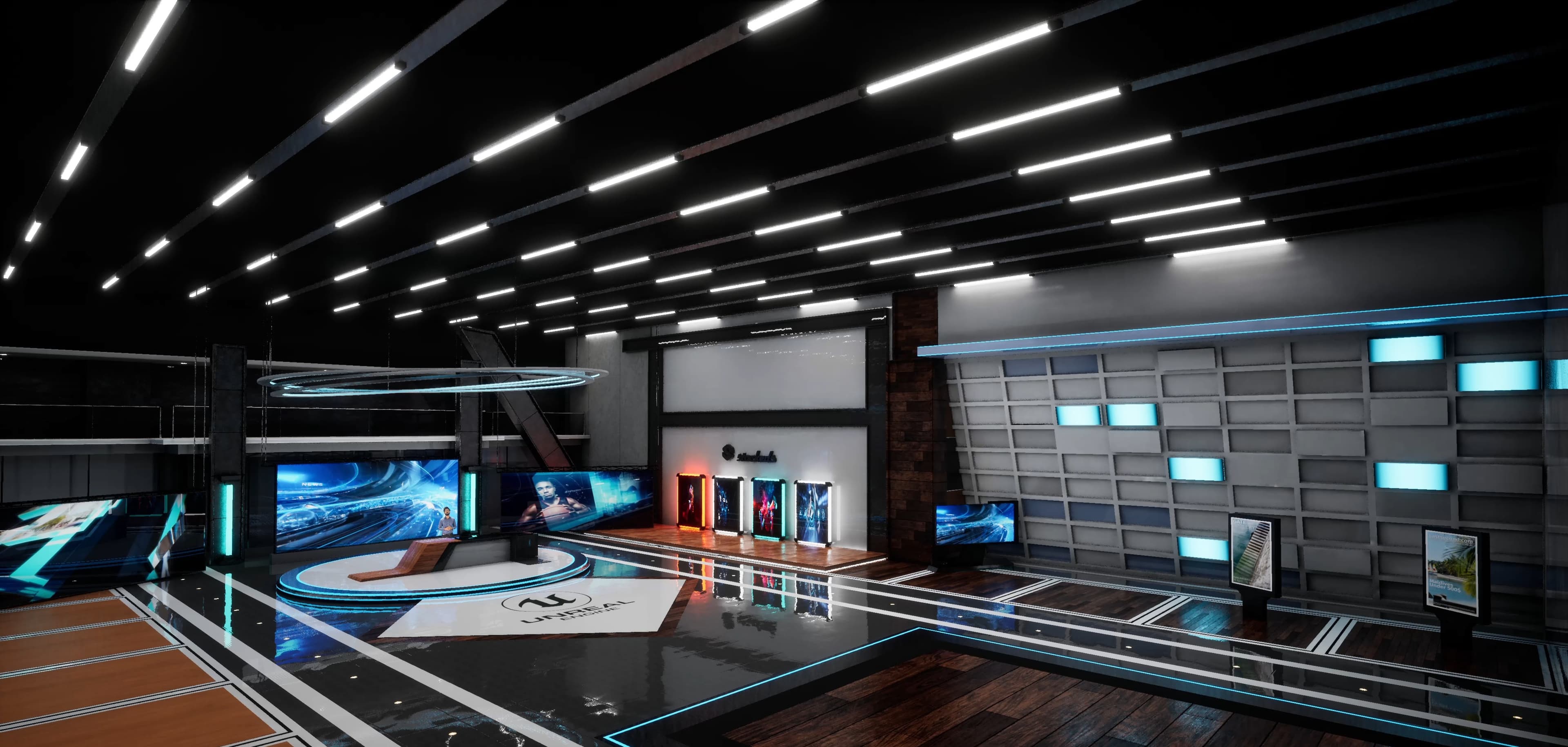 NEWSROOM KVSN6 | Unreal Engine Corporate Virtual Set-5