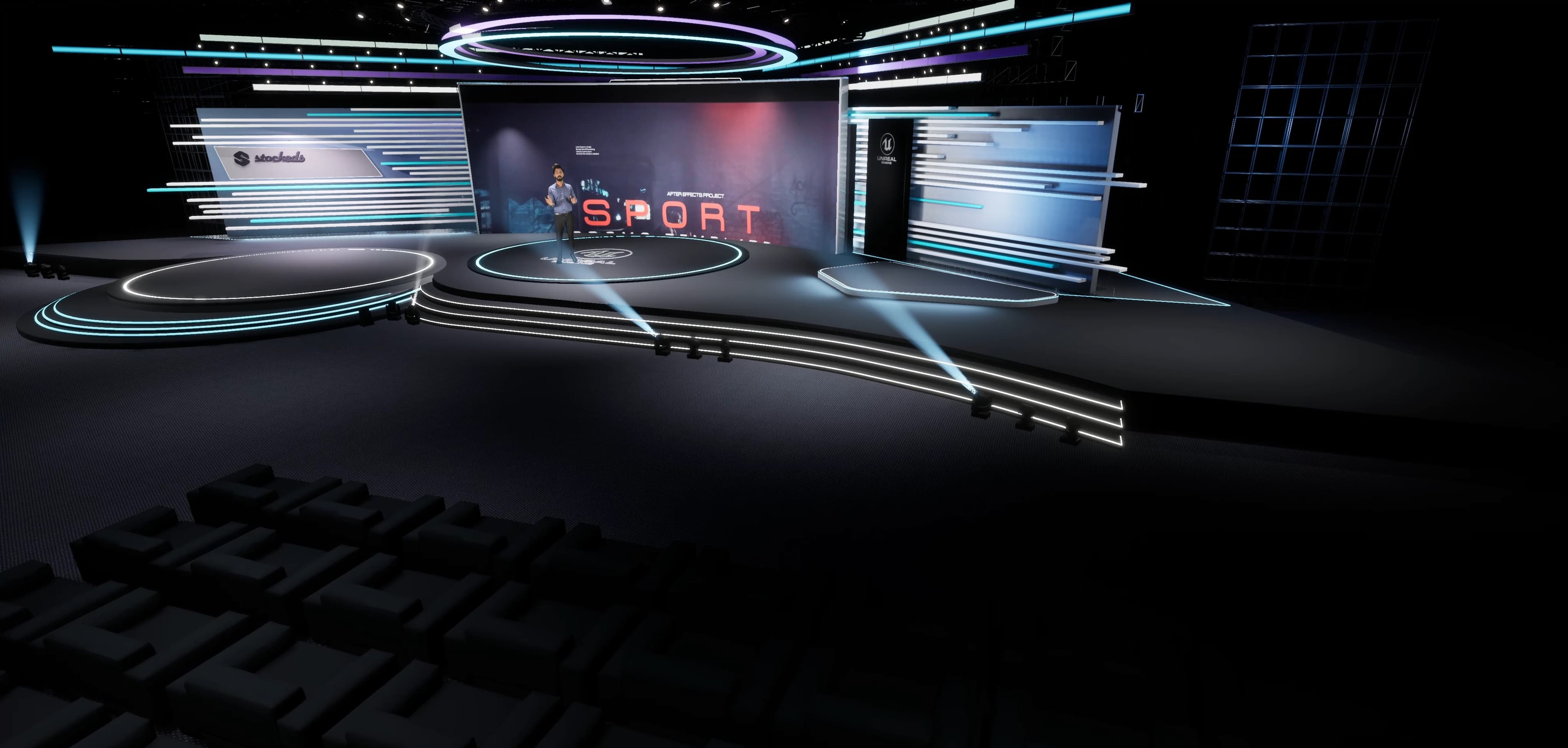 STAGE T279F | DMX | Unreal Engine Corporate Virtual Set-7