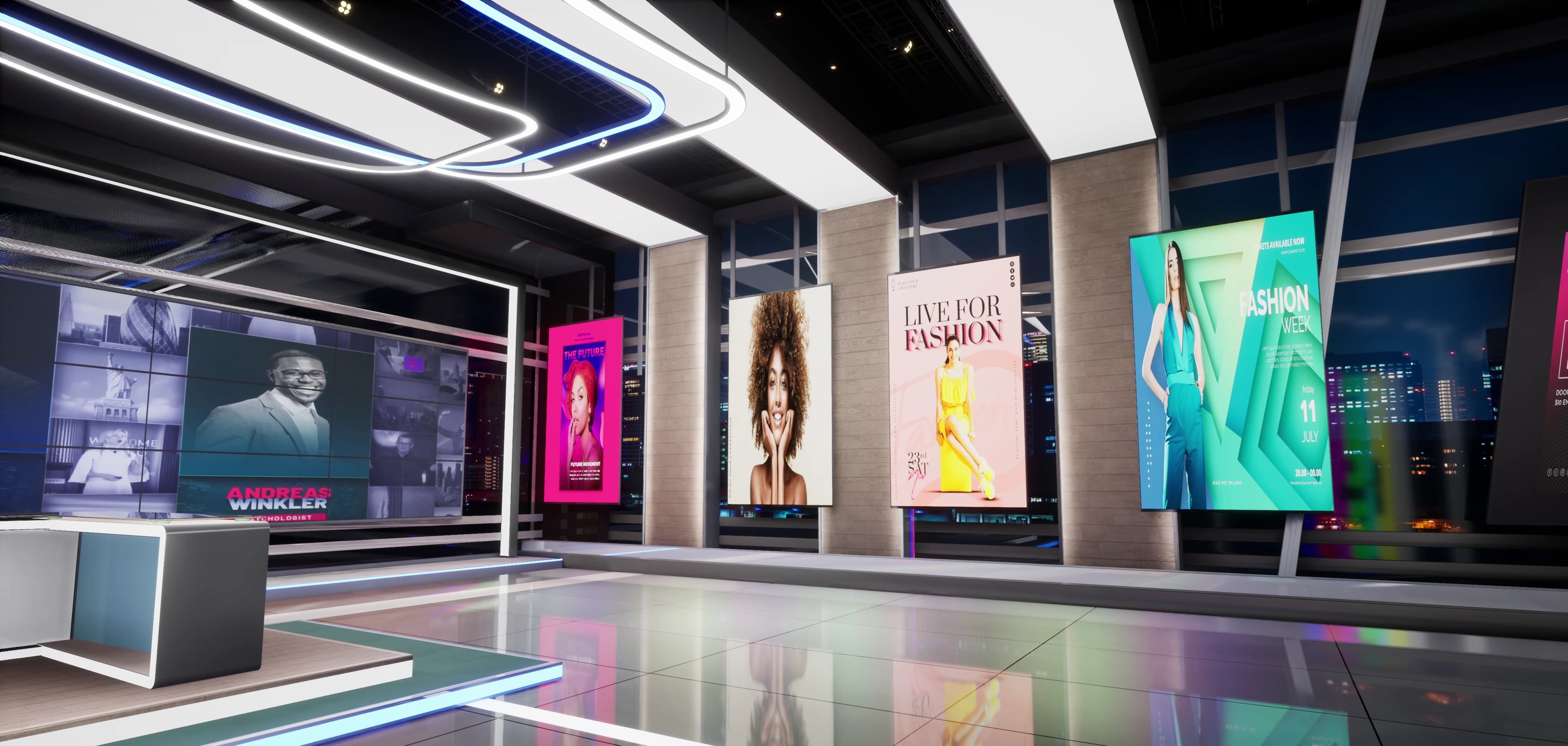 TALKSHOW SM6TY | Unreal Engine Corporate Virtual Set-4