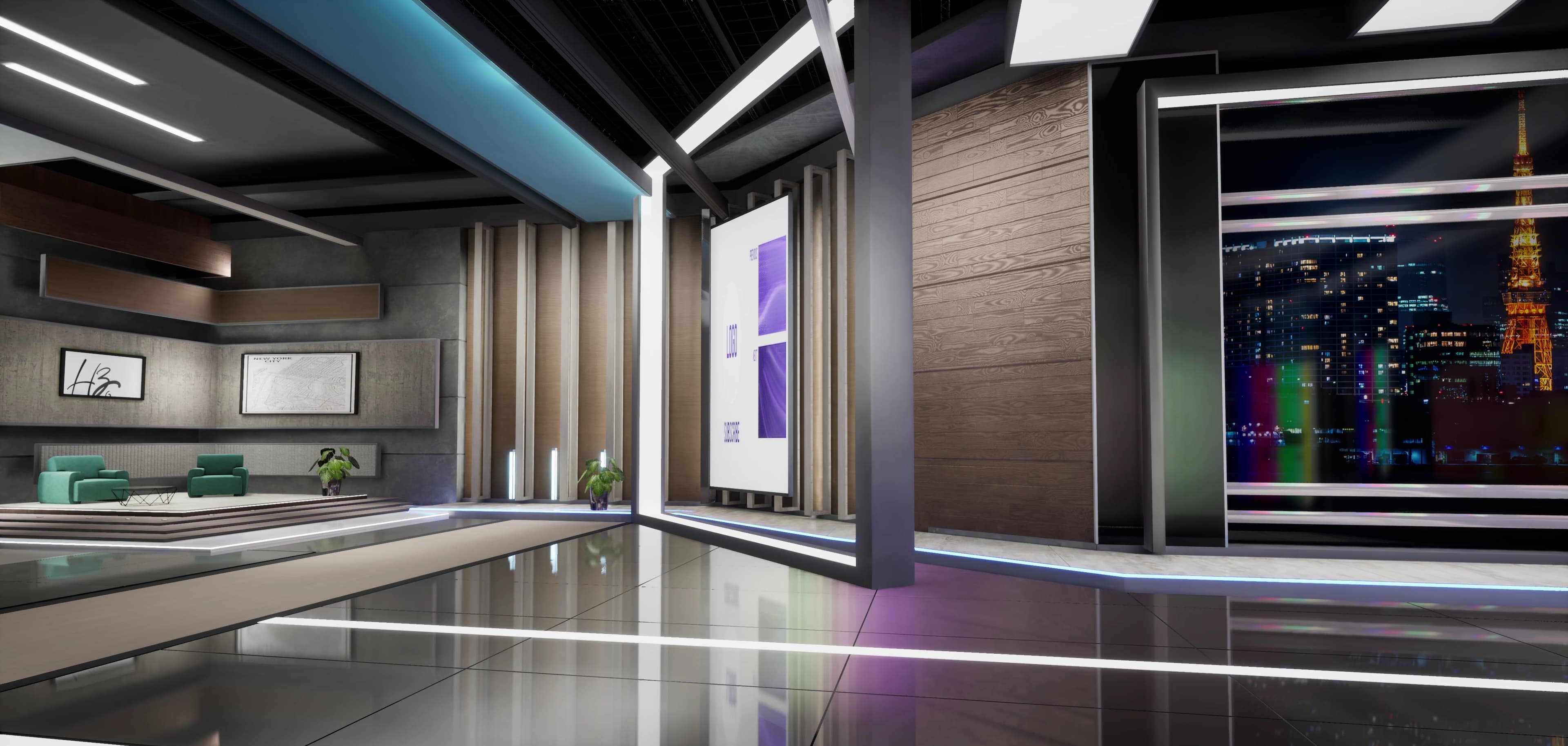 TALKSHOW SM6TY | Unreal Engine Corporate Virtual Set-5