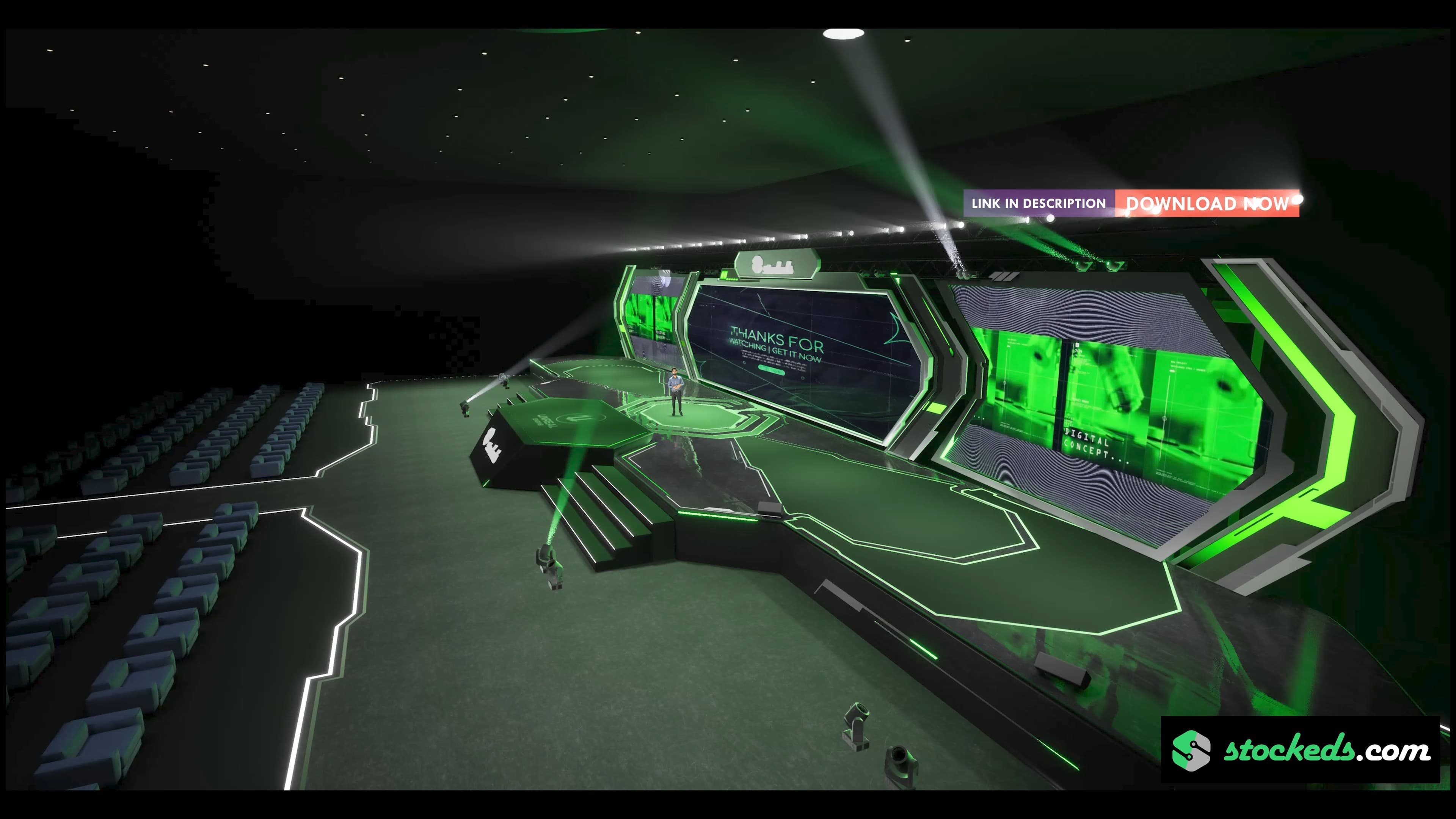 STAGE XYX7S | DMX | Unreal Engine Corporate Virtual Set-4