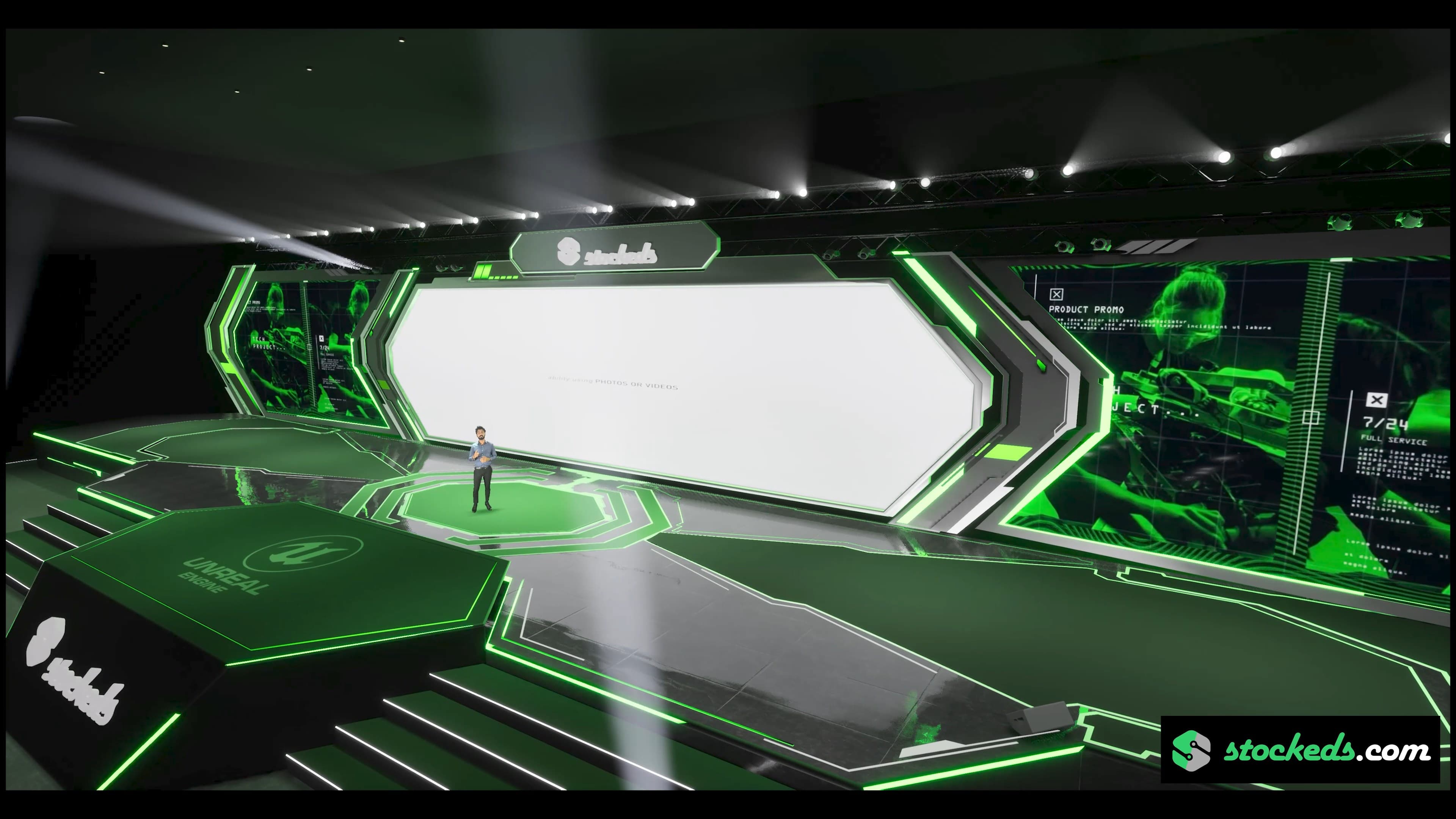 STAGE XYX7S | DMX | Unreal Engine Corporate Virtual Set-5