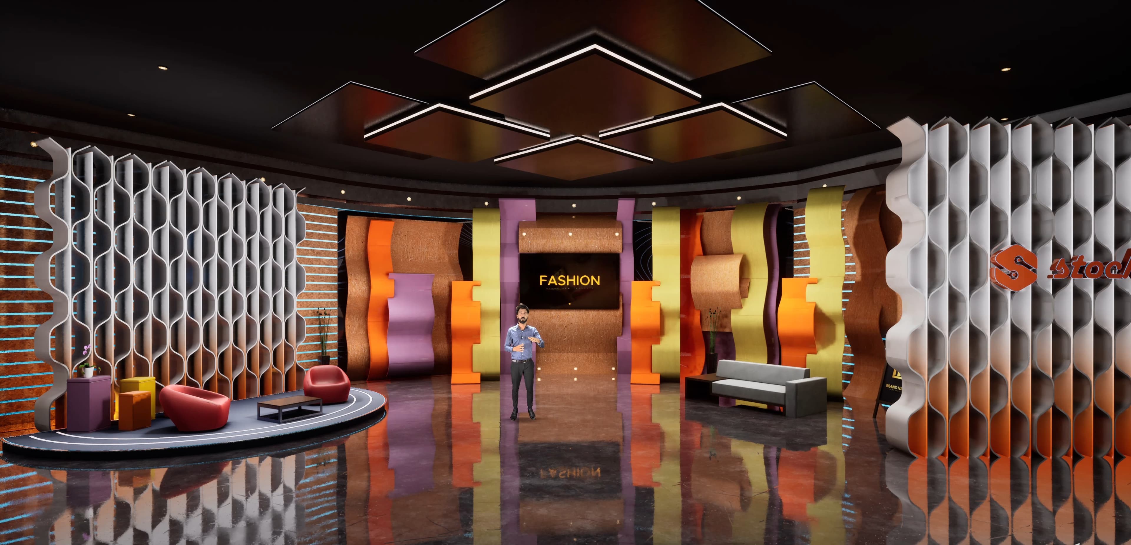 TALKSHOW ACQJM | Unreal Engine Corporate Virtual Set-7