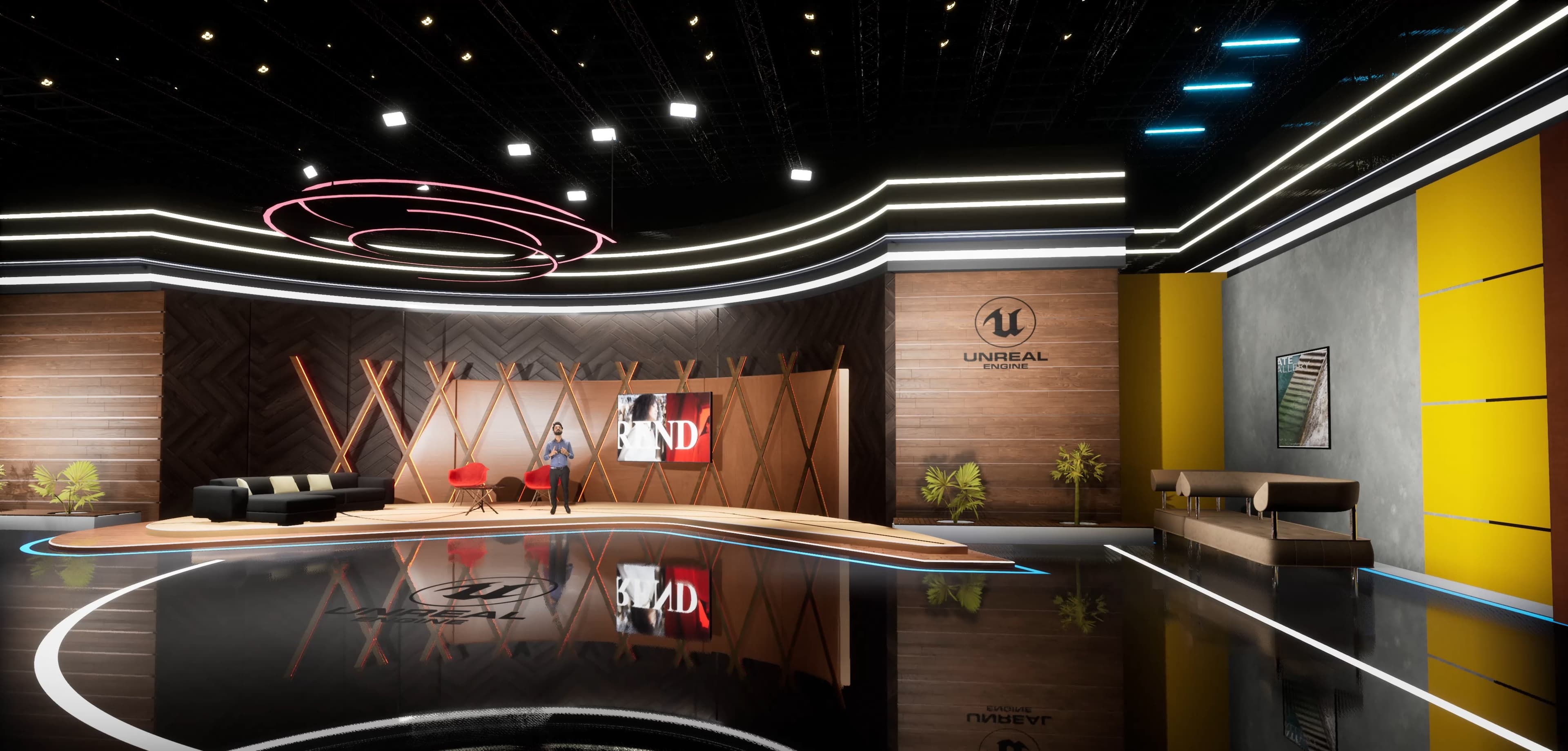 TALKSHOW EST8I | Unreal Engine Corporate Virtual Set-3