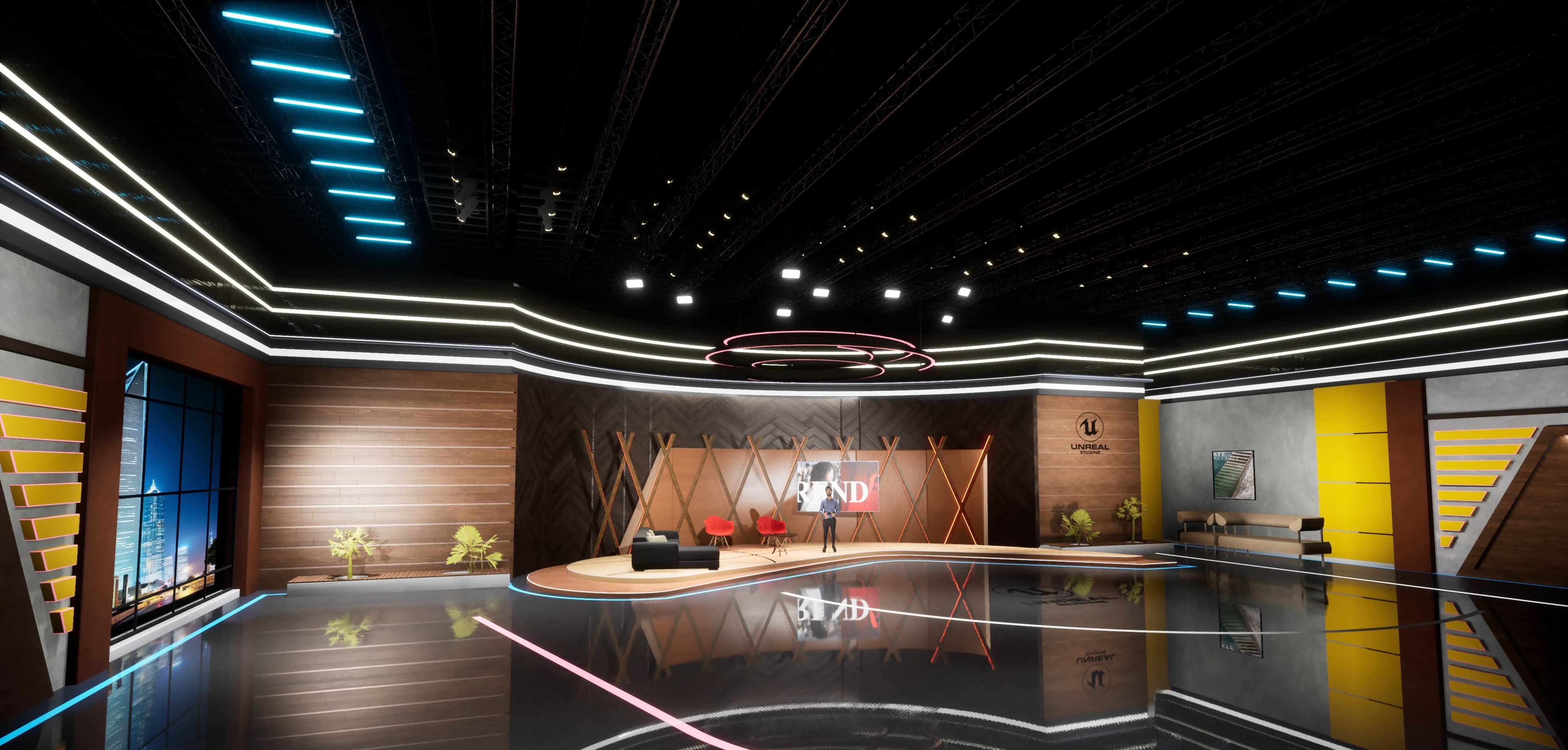 TALKSHOW EST8I | Unreal Engine Corporate Virtual Set-5