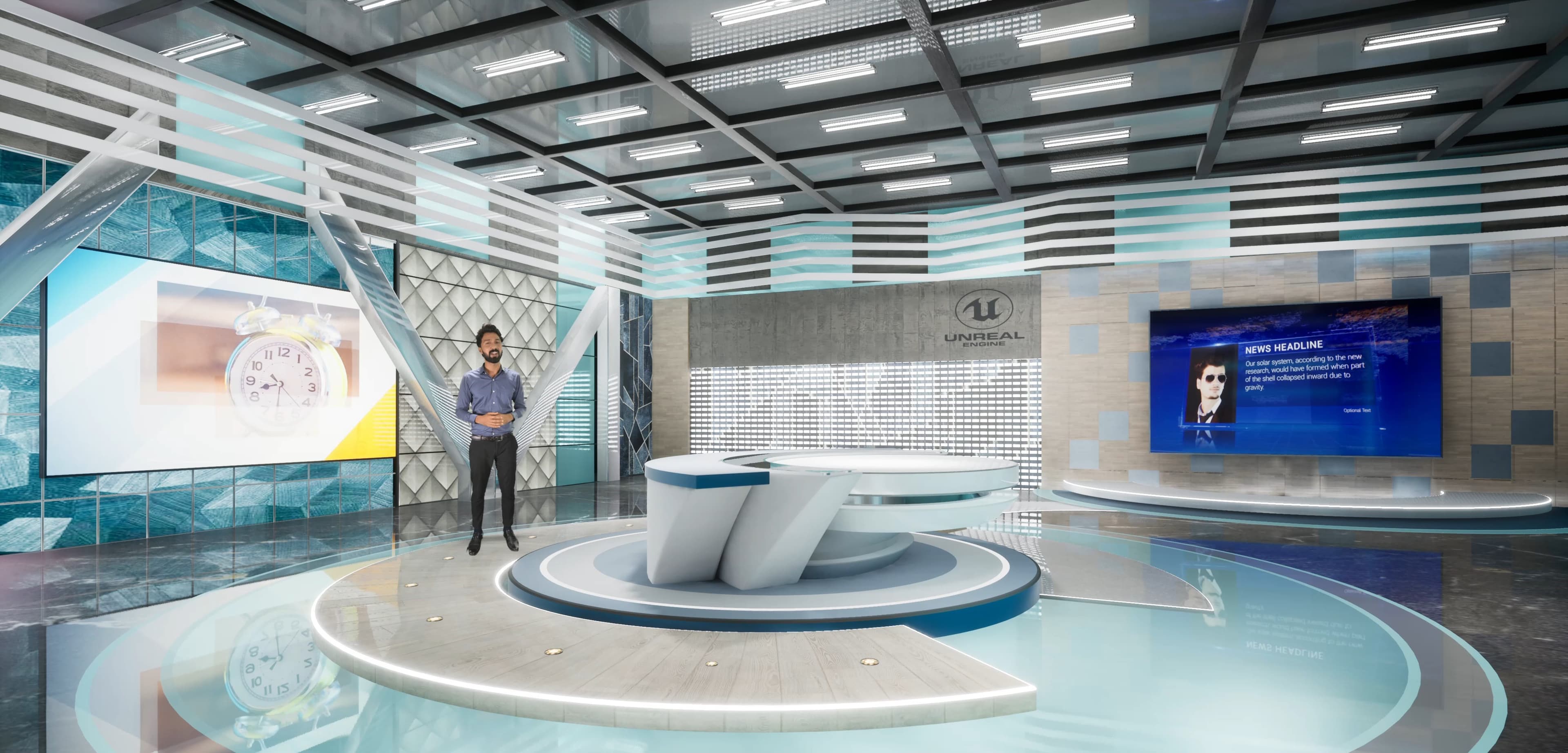 NEWSROOM AAOF1 | Unreal Engine Corporate Virtual Set-5