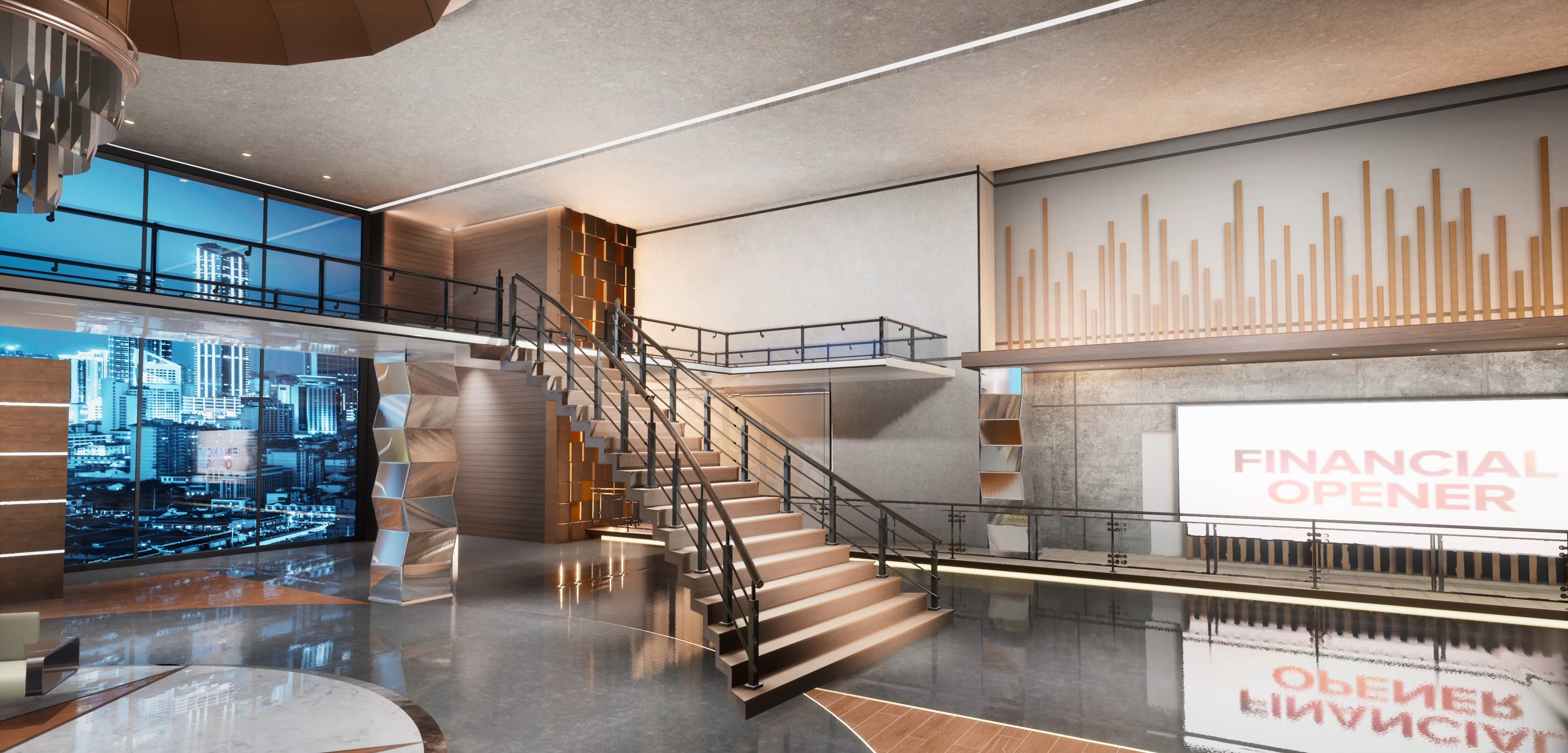 TALKSHOW AQRY3U | Unreal Engine Corporate Virtual Set