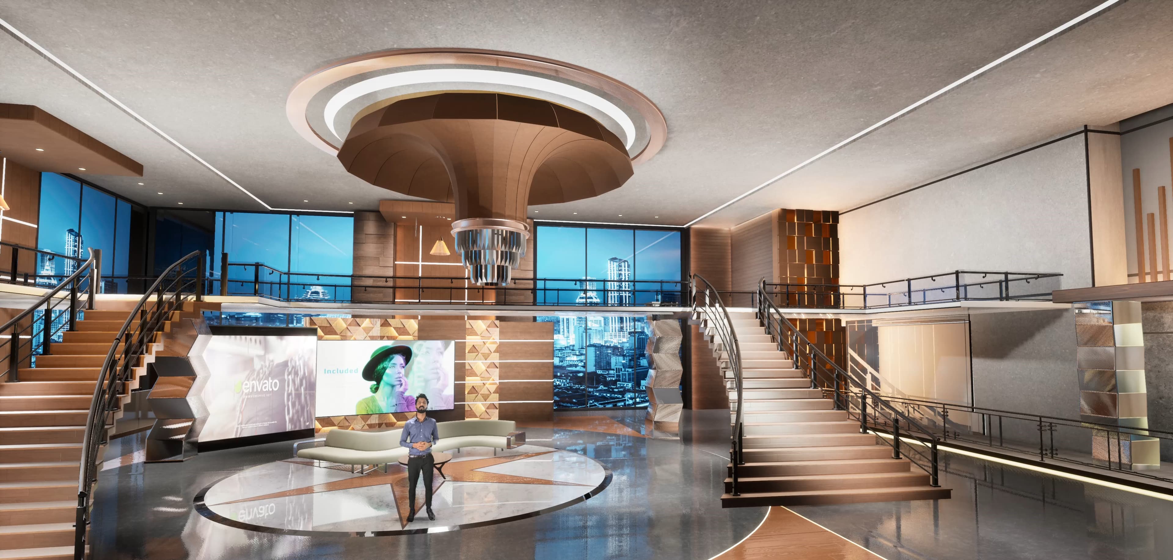 TALKSHOW AQRY3U | Unreal Engine Corporate Virtual Set-6